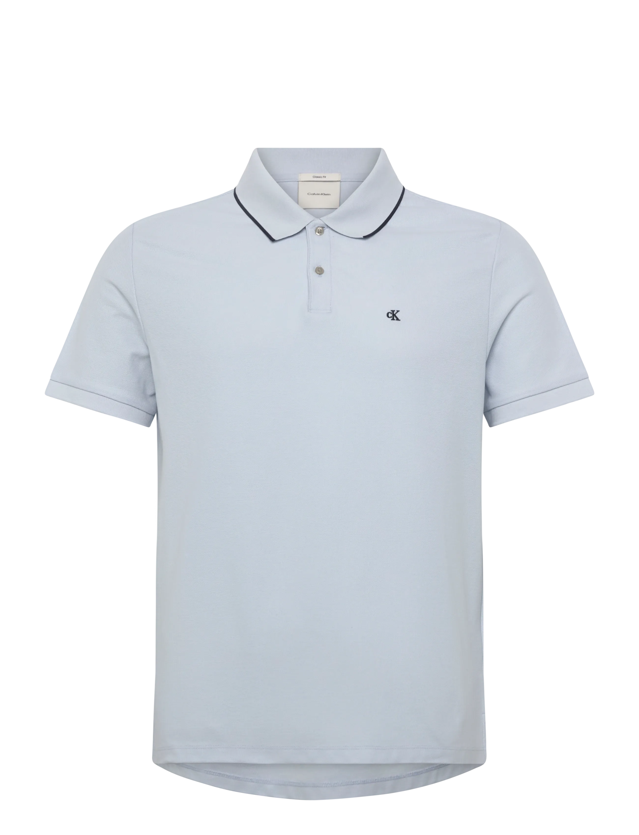 Calvin Klein SS REFINED PIQUE TIPPED CLASSIC - Pikéer - PLEIN AIR / blue