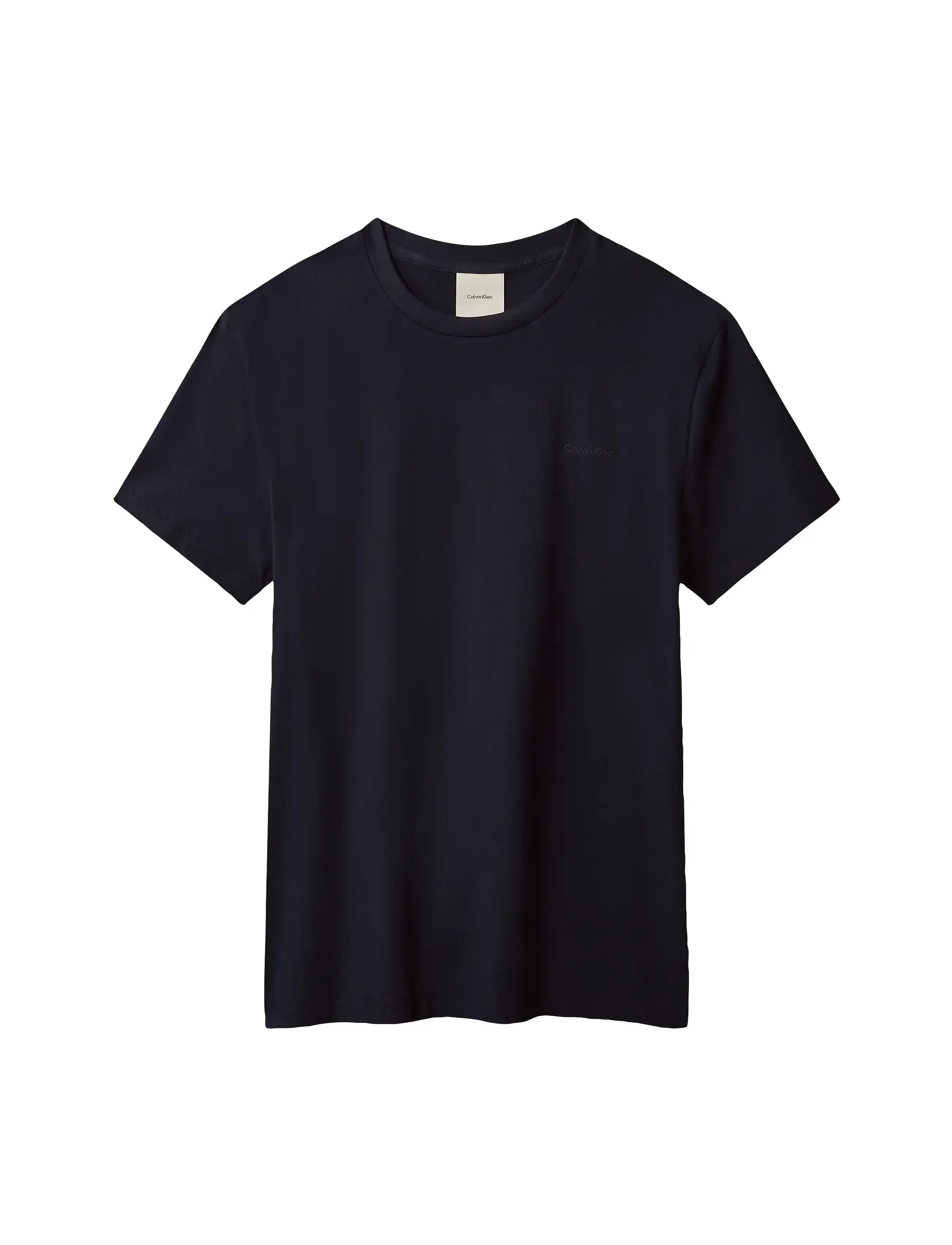Calvin Klein - SS SLIM STRETCH COTTON CREWNK TE - short-sleeved t-shirts - black - 5