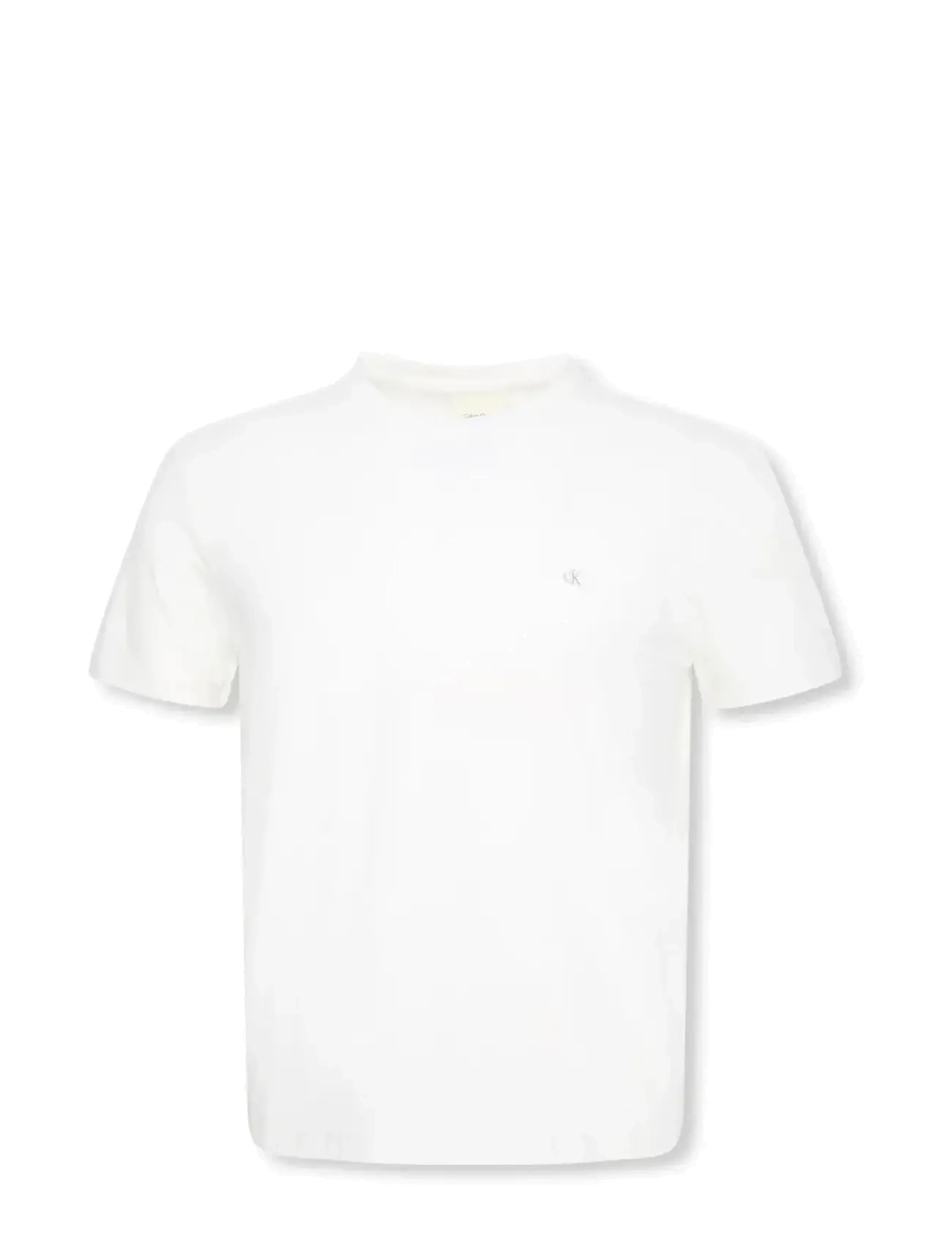 Calvin Klein SS SLIM STRETCH COTTON CREWNK TE - T-shirts - BRIGHT WHITE / white