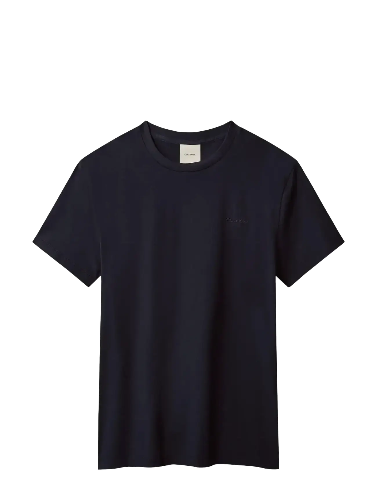 Calvin Klein SS SLIM STRETCH COTTON CREWNK TE - Calvin Klein - DARK SAPPHIRE / navy