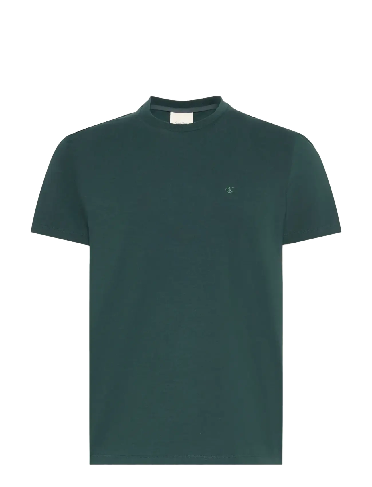 Calvin Klein SS SLIM STRETCH COTTON CREWNK TE - T-shirts - MAGICAL FOREST / green