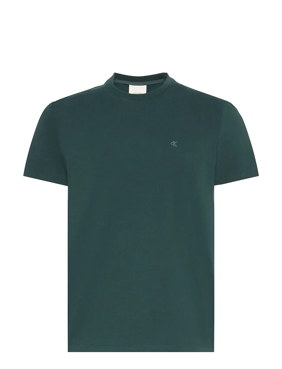 Calvin Klein - SS SLIM STRETCH COTTON CREWNK TE - lühikeste varrukatega t-särgid - magical forest - 1