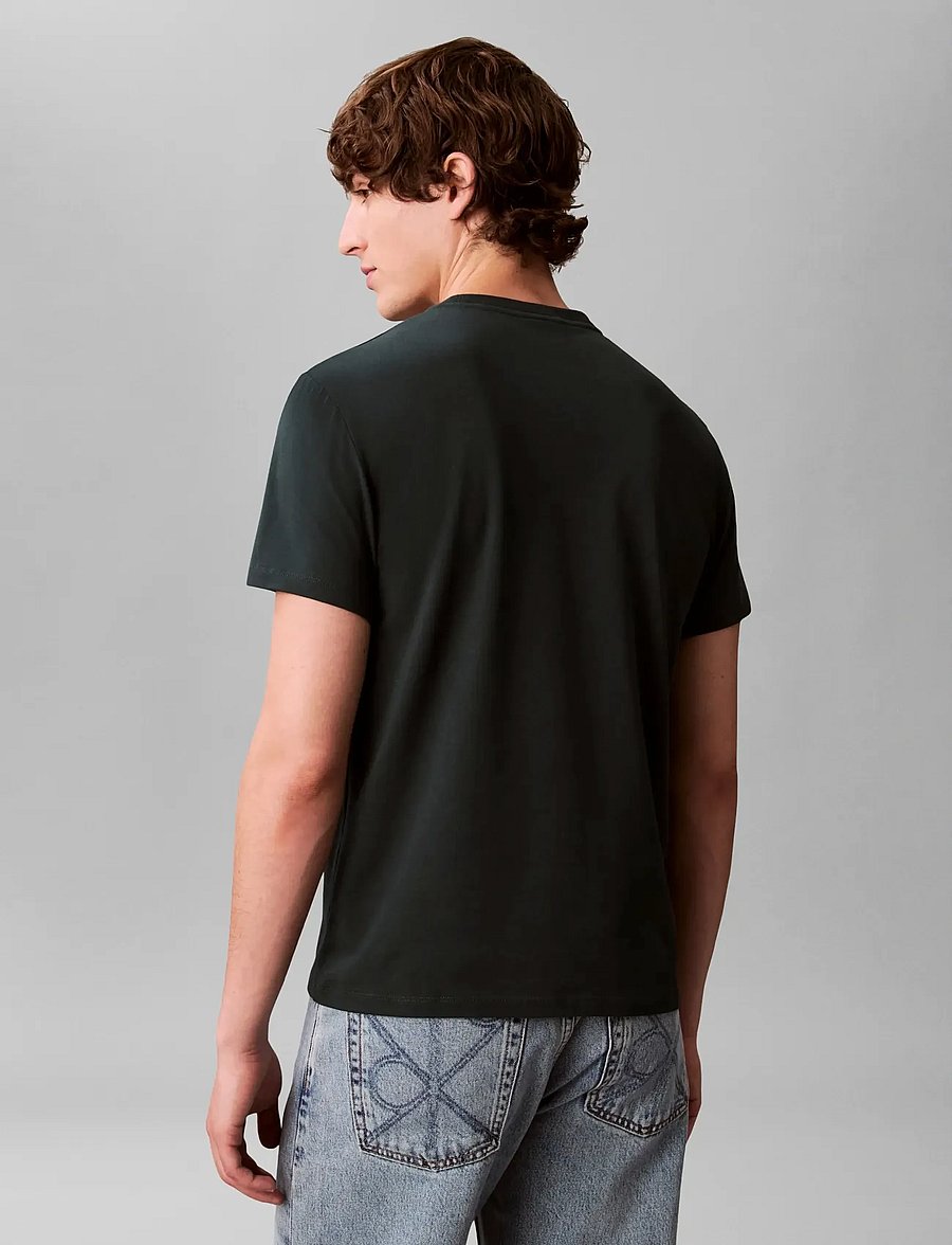 Calvin Klein - SS SLIM STRETCH COTTON CREWNK TE - lühikeste varrukatega t-särgid - magical forest - 2