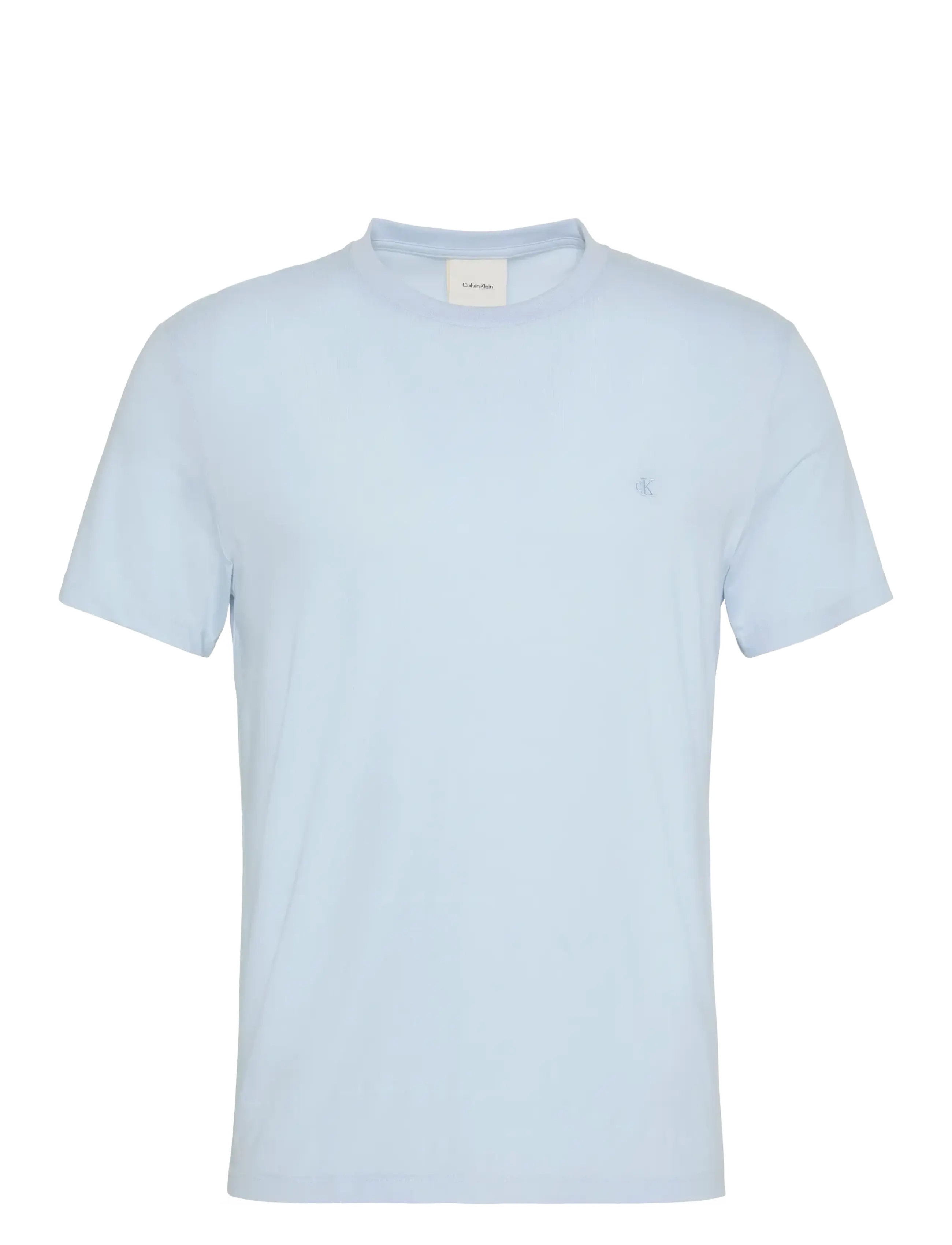 Calvin Klein SS SLIM STRETCH CTTN MONOGRM TEE - T-särgid - PLEIN AIR / blue