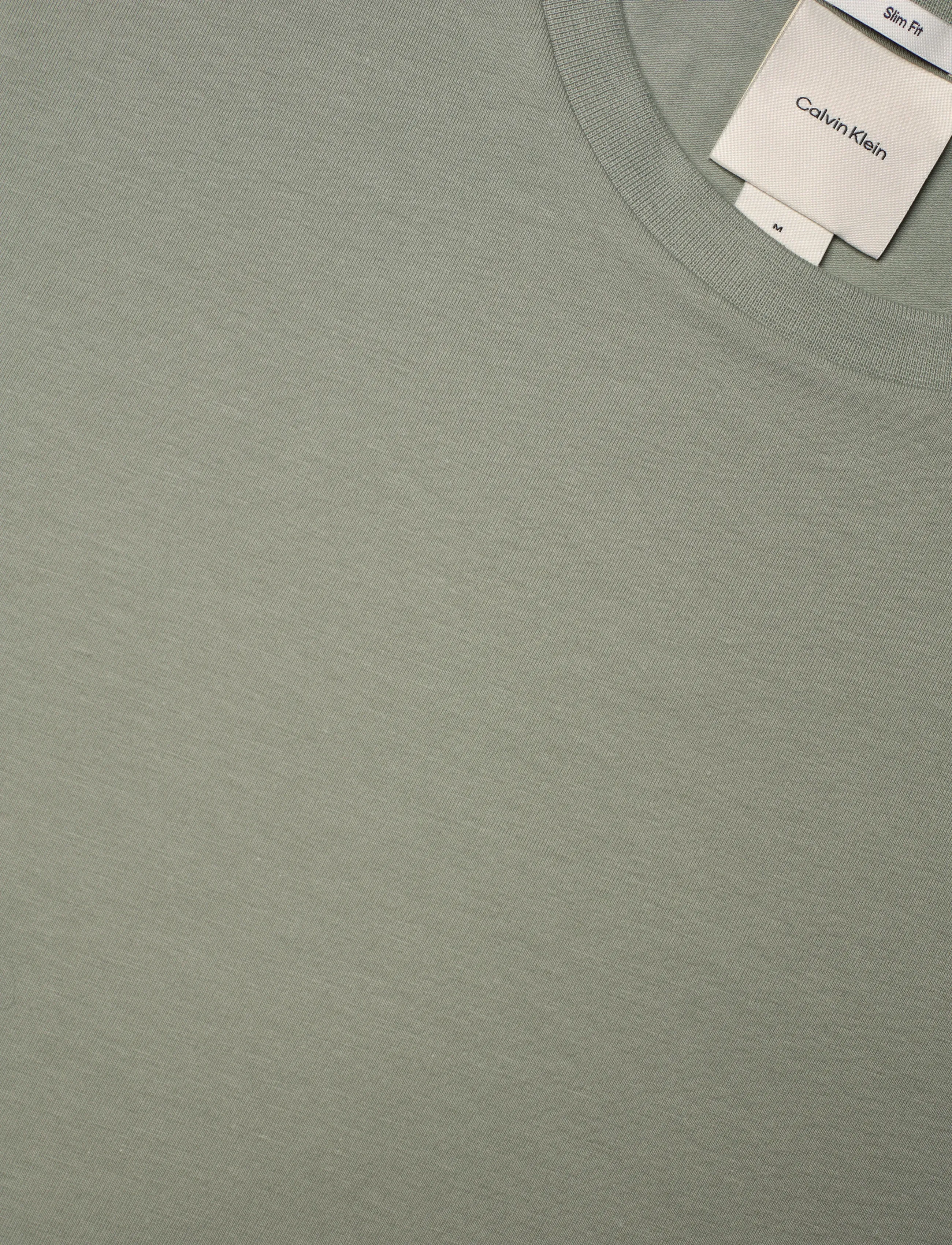 Calvin Klein - SS SLIM STRETCH COTTON CREWNK TE - short-sleeved t-shirts - shadow - 2