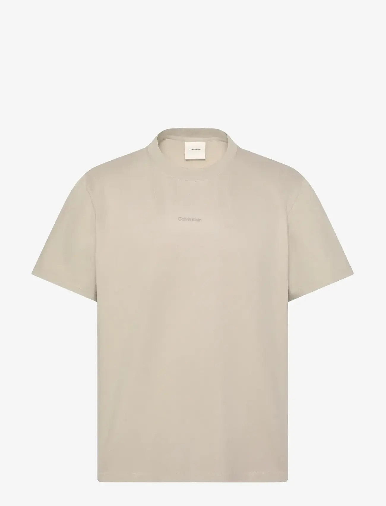Calvin Klein - SS STRETCH COTTON PIQUE NANO TEE - kortærmede t-shirts - ancient marble - 1