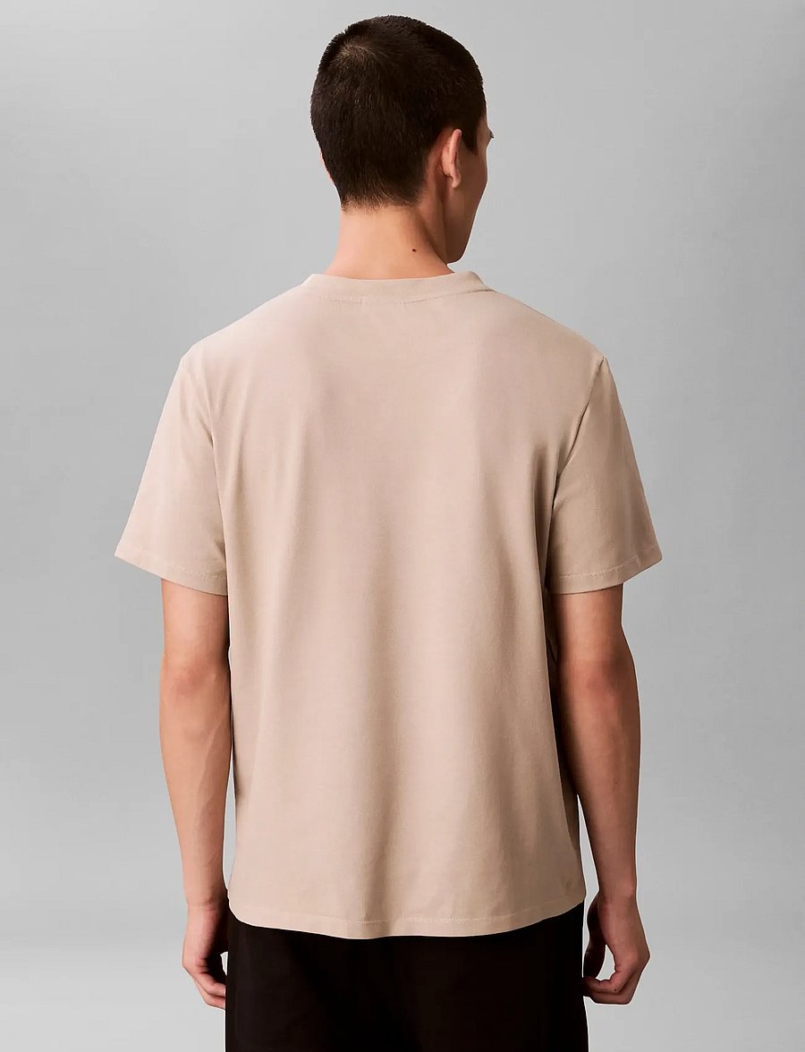 Calvin Klein - SS STRETCH COTTON PIQUE NANO TEE - short-sleeved t-shirts - ancient marble - 2