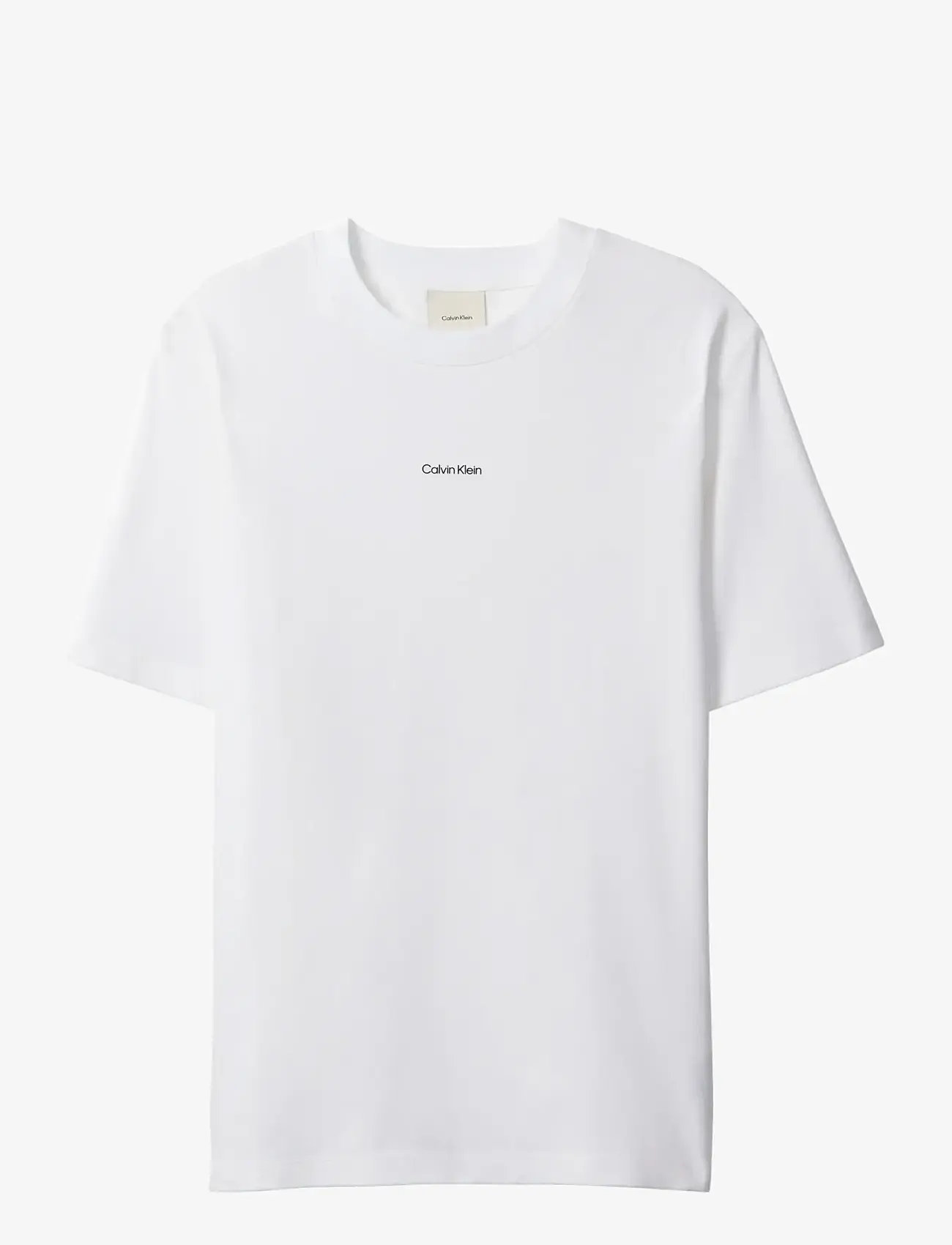 Calvin Klein - SS STRETCH COTTON PIQUE NANO TEE - kortærmede t-shirts - bright white - 1