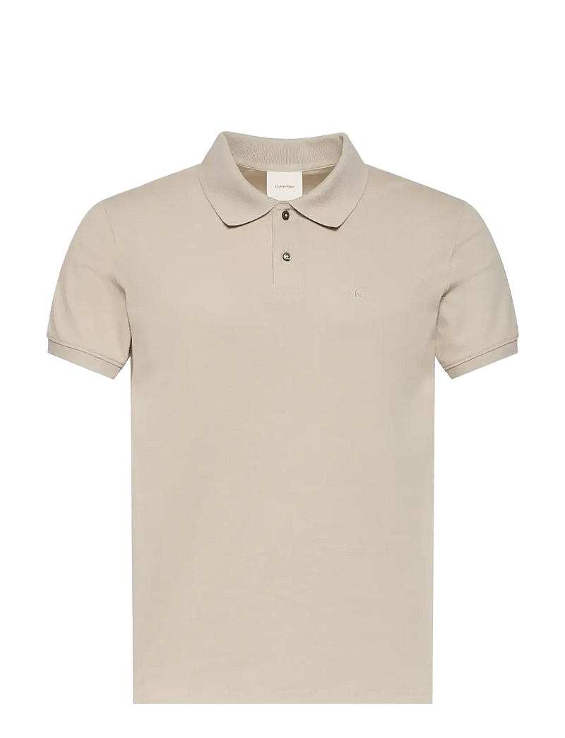 Calvin Klein - SS SLIM REFINED PIQUE POLO - kurzärmelig - ancient marble - 1
