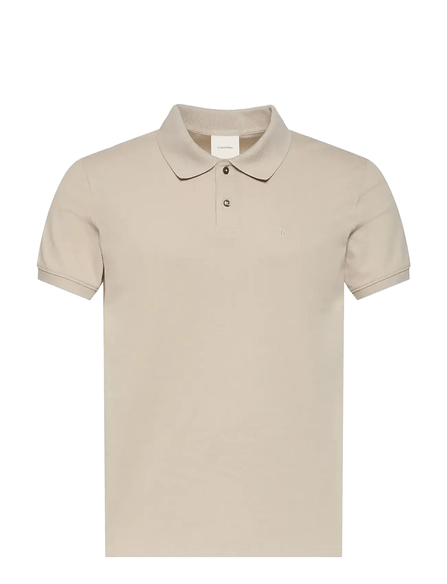 Calvin Klein - SS SLIM REFINED PIQUE POLO - kurzärmelig - ancient marble - 1