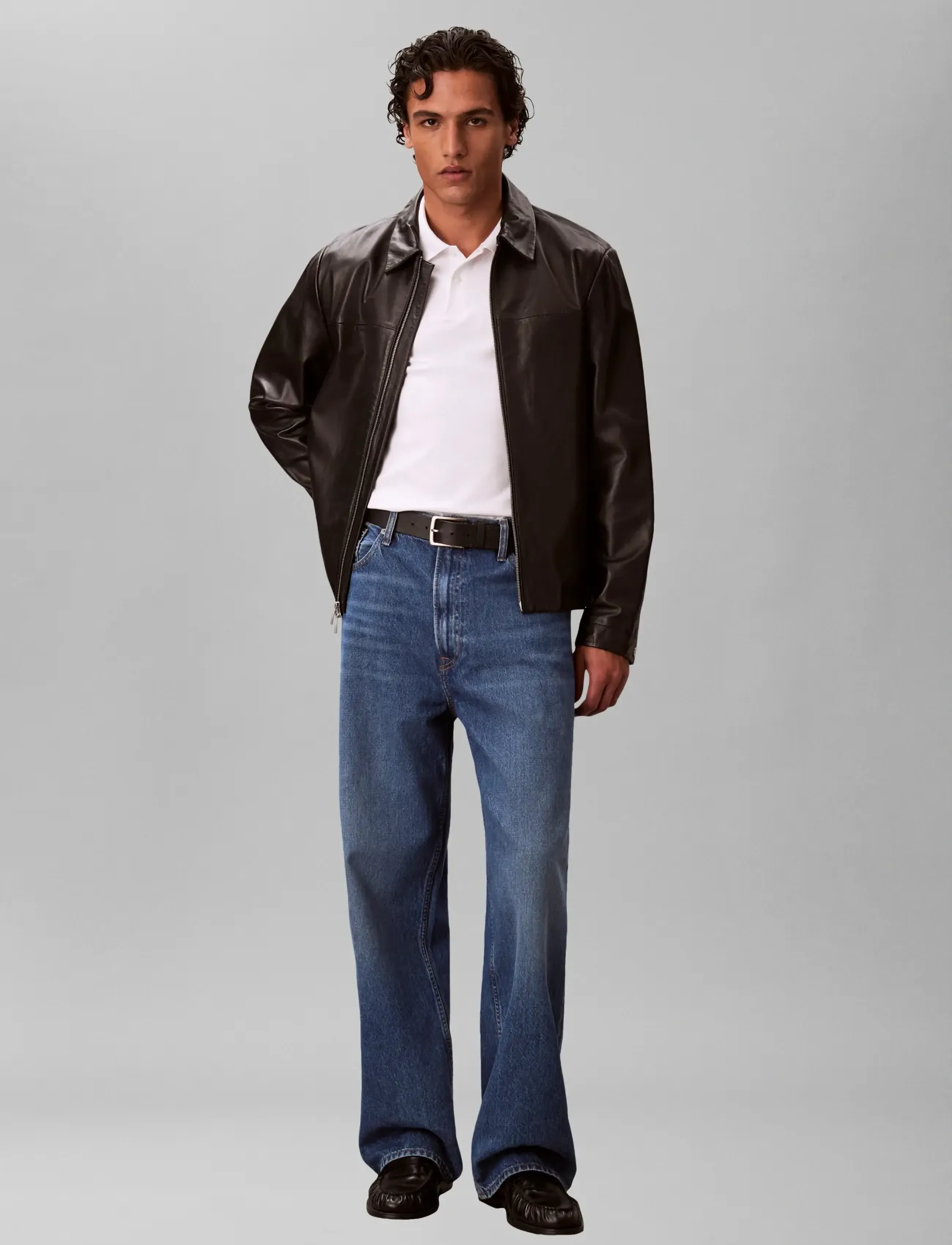 Calvin Klein SS SLIM REFINED PIQUE POLO - Kortärmade pikéer - BRIGHT WHITE / white