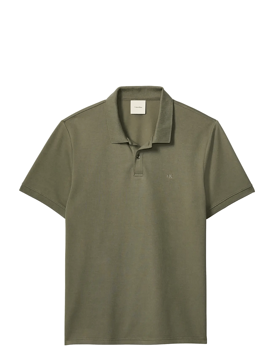 Calvin Klein - SS SLIM REFINED PIQUE POLO - kurzärmelig - dusty olive - 1