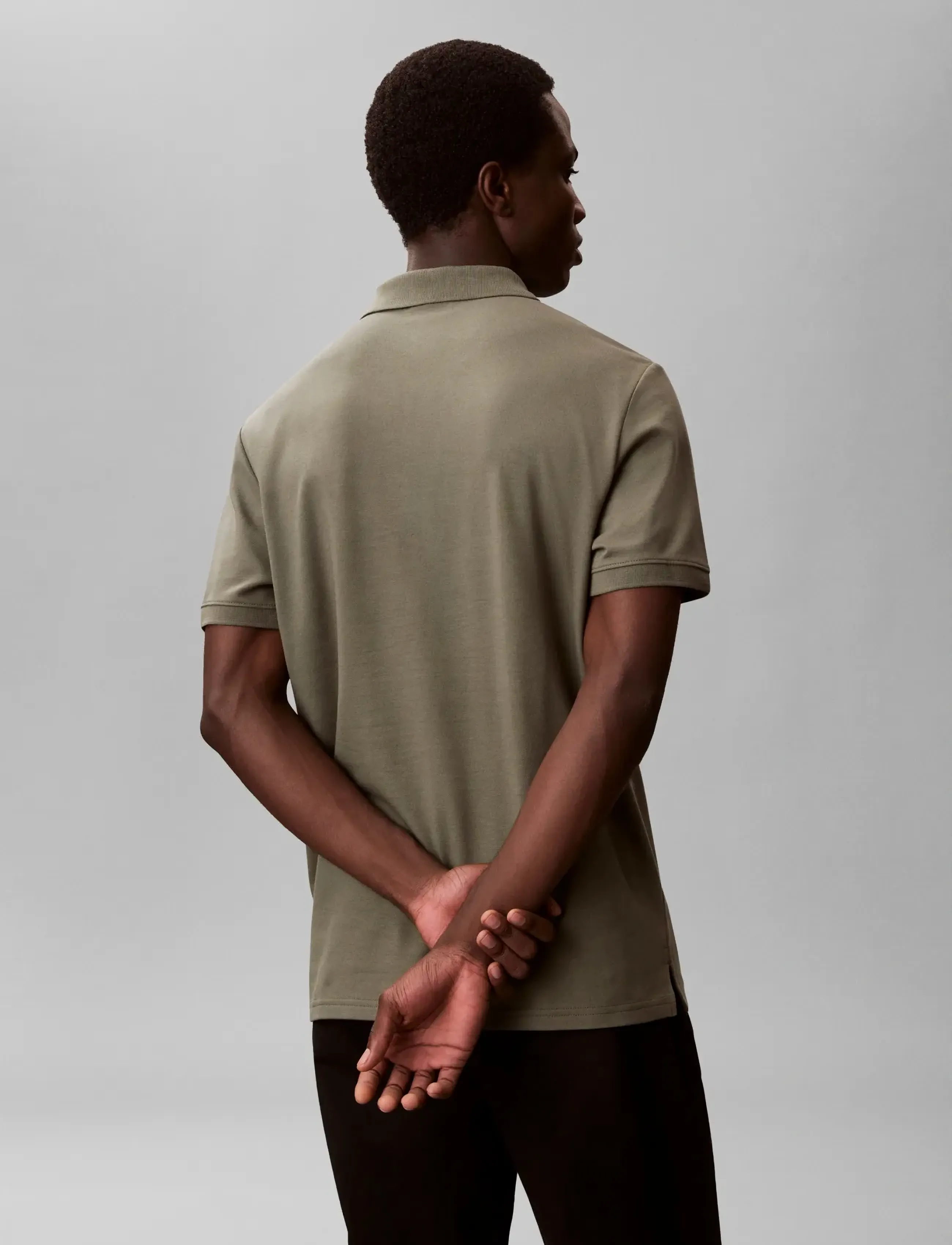 Calvin Klein - SS SLIM REFINED PIQUE POLO - kurzärmelig - dusty olive - 2