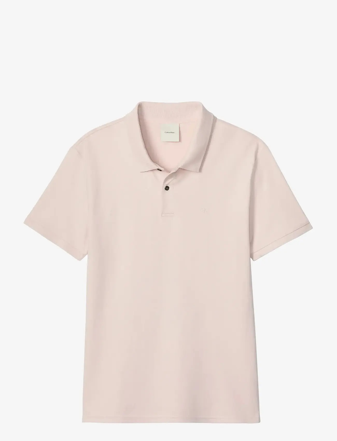Calvin Klein - SS SLIM REFINED PIQUE POLO - kortærmede poloer - prairie peach - 1