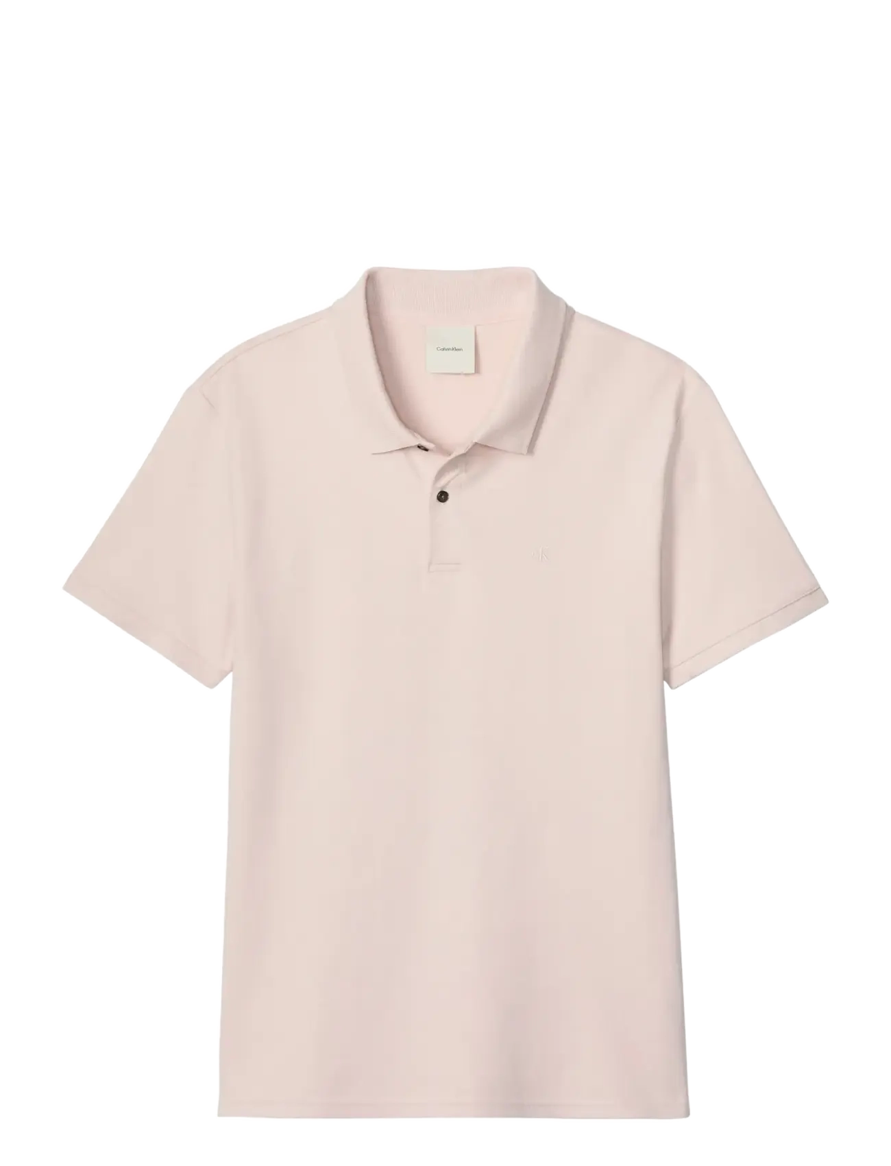 Calvin Klein SS SLIM REFINED PIQUE POLO - Pikeepaidat - PRAIRIE PEACH / pink/rose