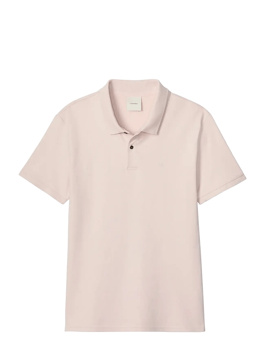 Calvin Klein - SS SLIM REFINED PIQUE POLO - kurzärmelig - prairie peach - 1