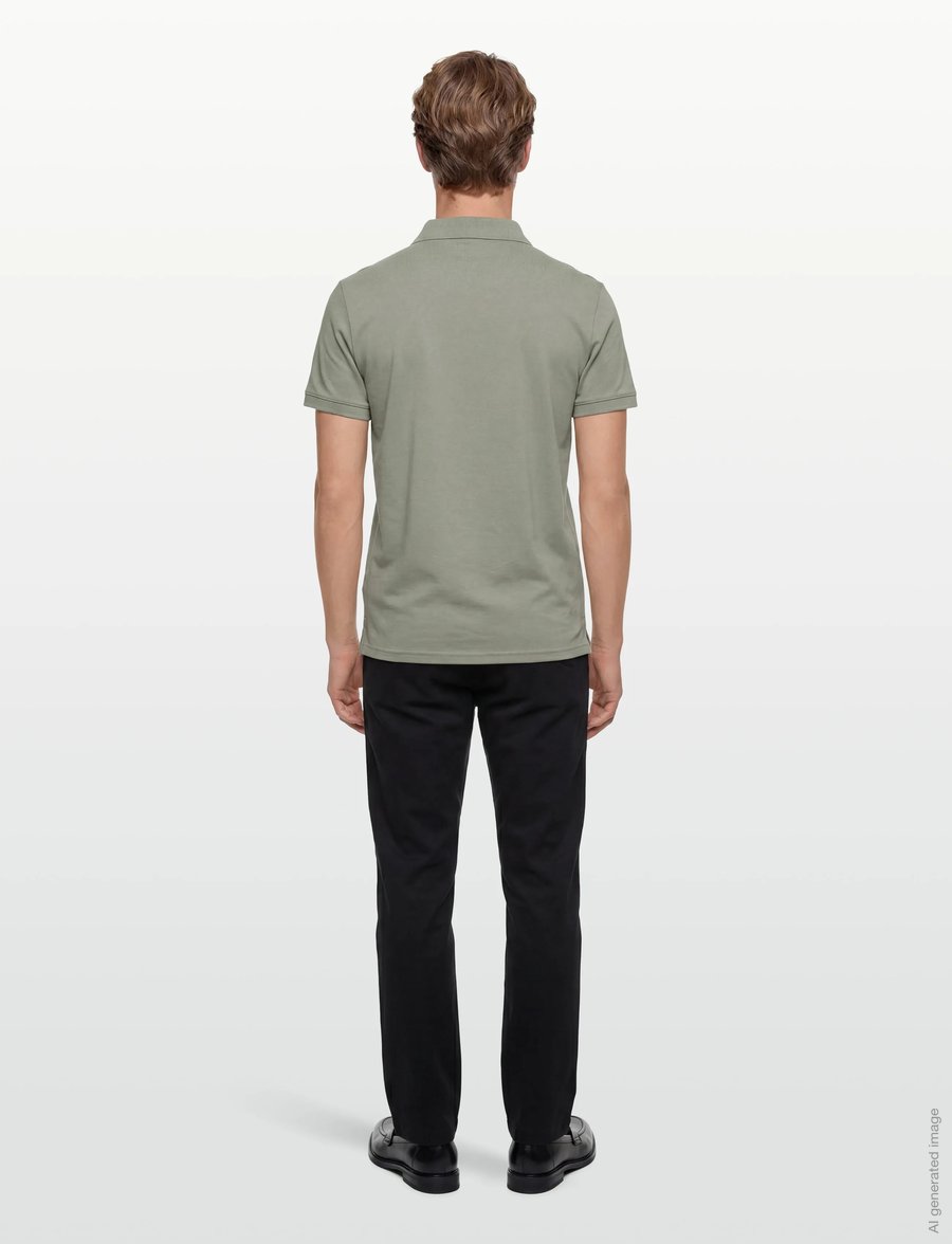 Calvin Klein - SS SLIM REFINED PIQUE POLO - kurzärmelig - shadow - 4