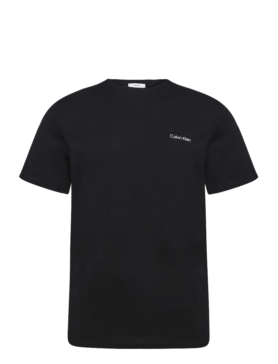Calvin Klein - SS MICRO LOGO CREWNECK TEE - kurzärmelige t-shirts - black - 1