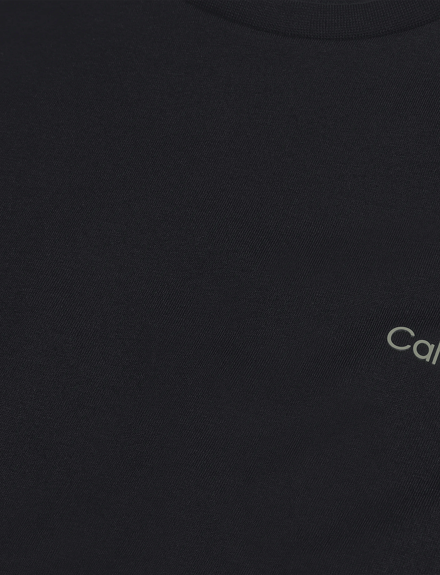 Calvin Klein - SS MICRO LOGO CREWNECK TEE - kurzärmelige t-shirts - black - 5