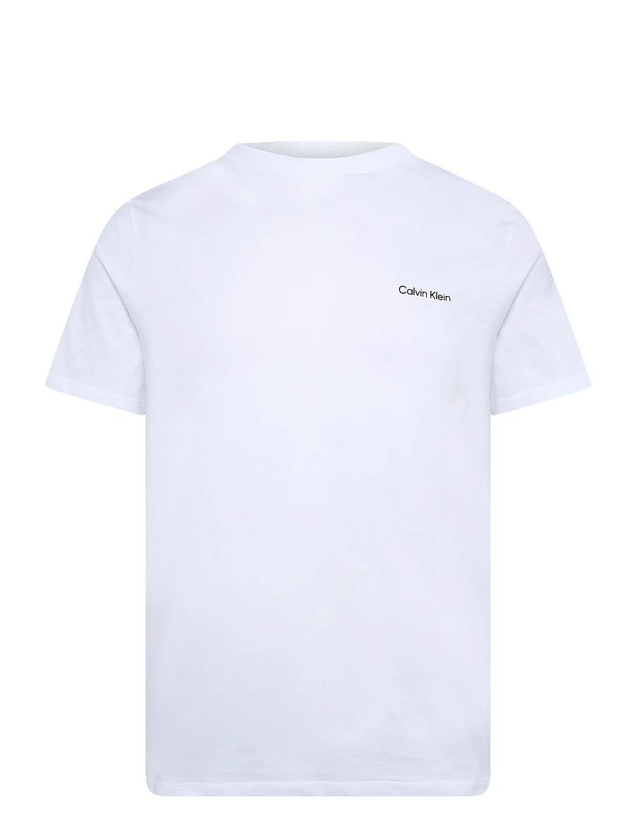 Calvin Klein - SS MICRO LOGO CREWNECK TEE - kortärmade t-shirts - bright white - 1
