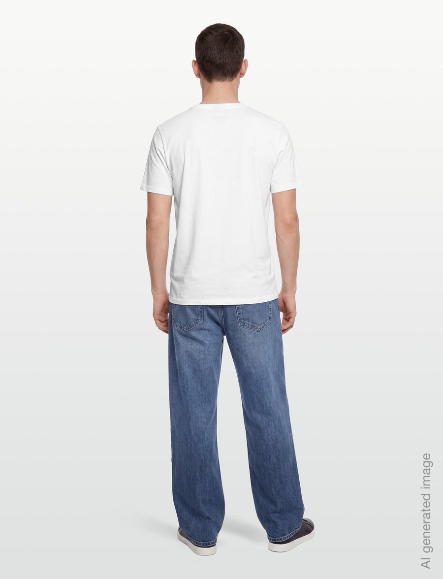 Calvin Klein - SS MICRO LOGO CREWNECK TEE - kortärmade t-shirts - bright white - 4