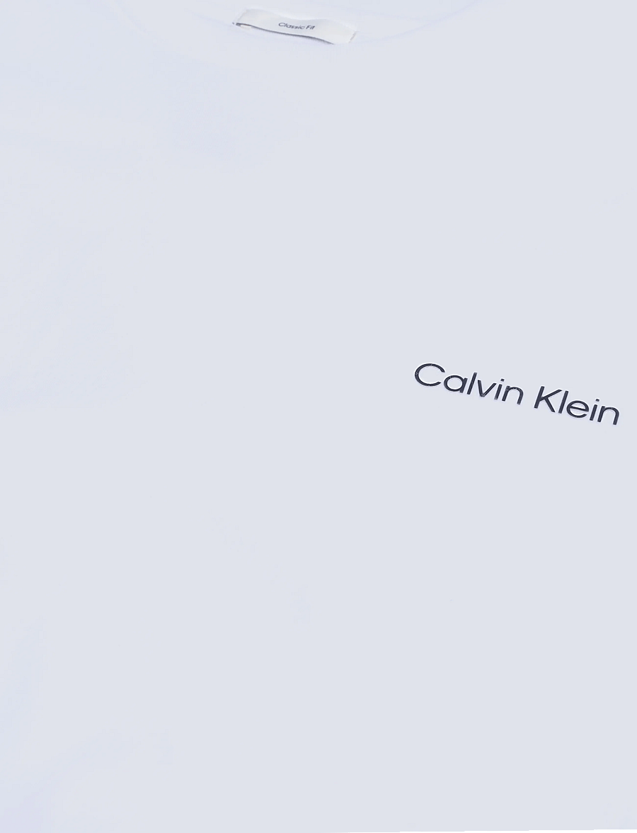 Calvin Klein - SS MICRO LOGO CREWNECK TEE - kortärmade t-shirts - bright white - 5
