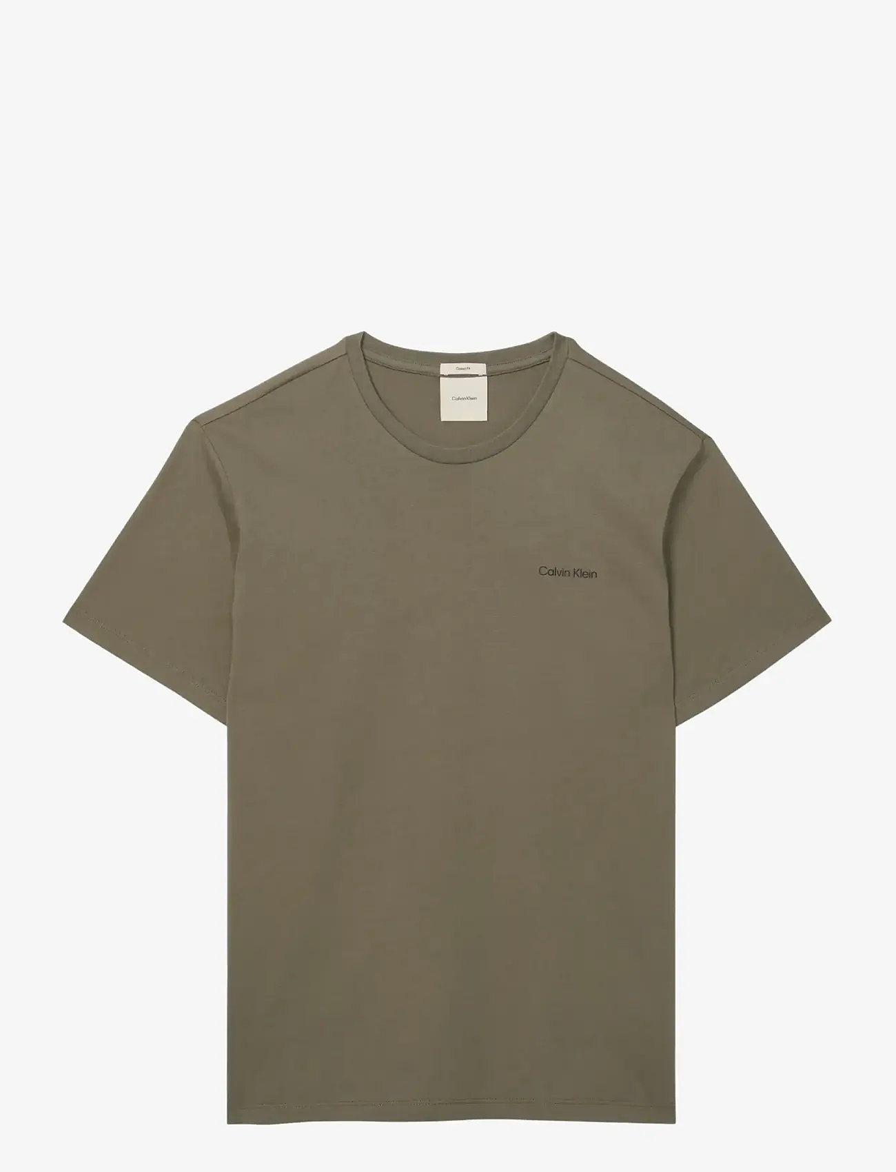 Calvin Klein - SS MICRO LOGO CREWNECK TEE - kurzärmelig - dusty olive - 1
