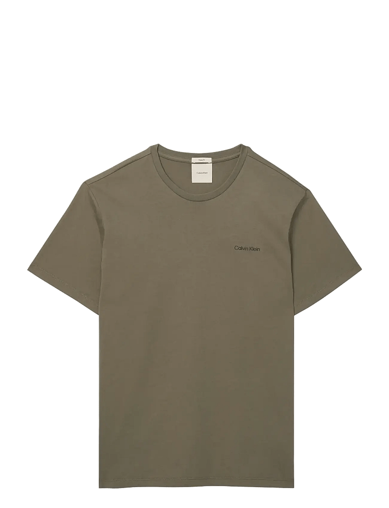 Calvin Klein - SS MICRO LOGO CREWNECK TEE - kurzärmelig - dusty olive - 1