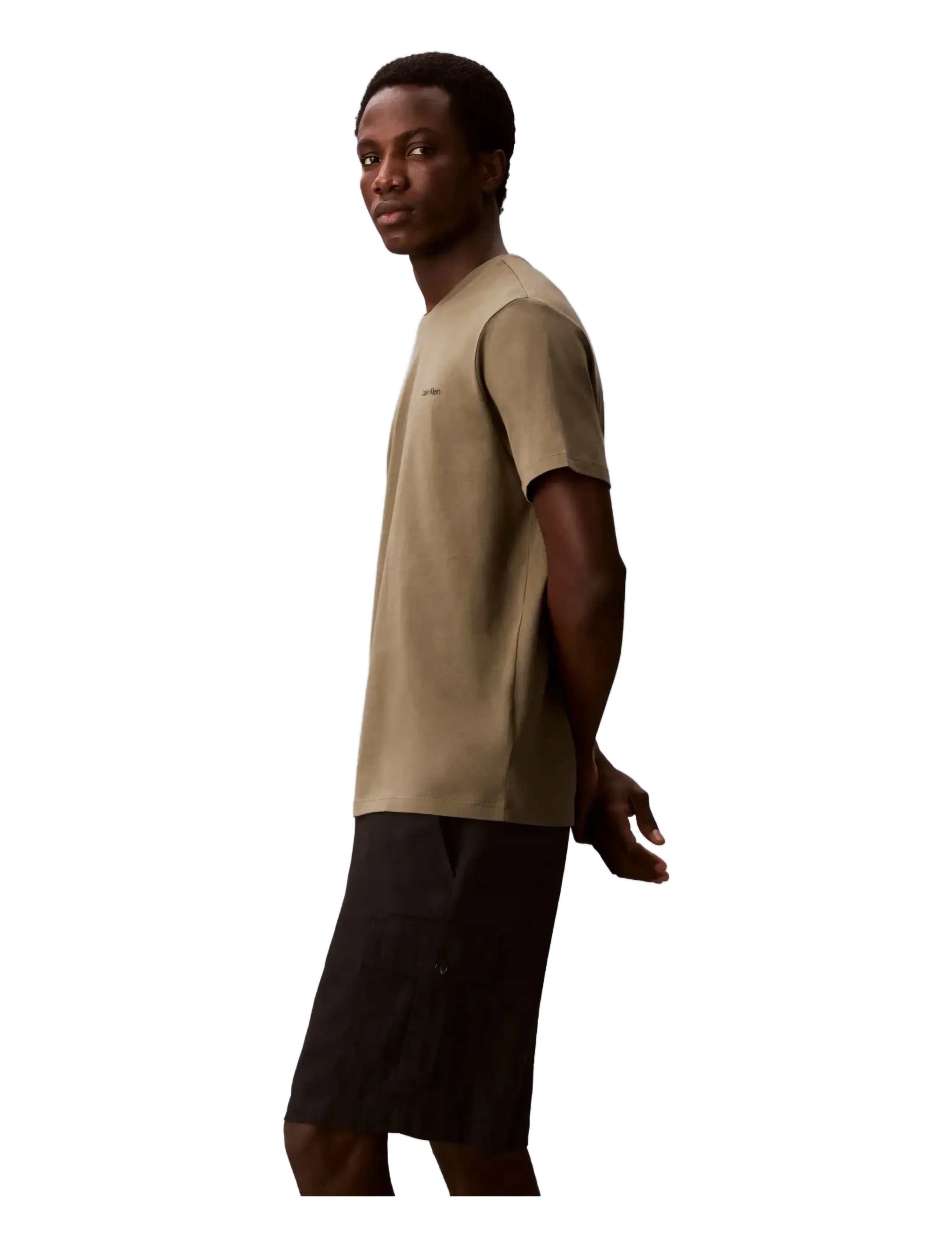 Calvin Klein - SS MICRO LOGO CREWNECK TEE - lühikeste varrukatega t-särgid - dusty olive - 2