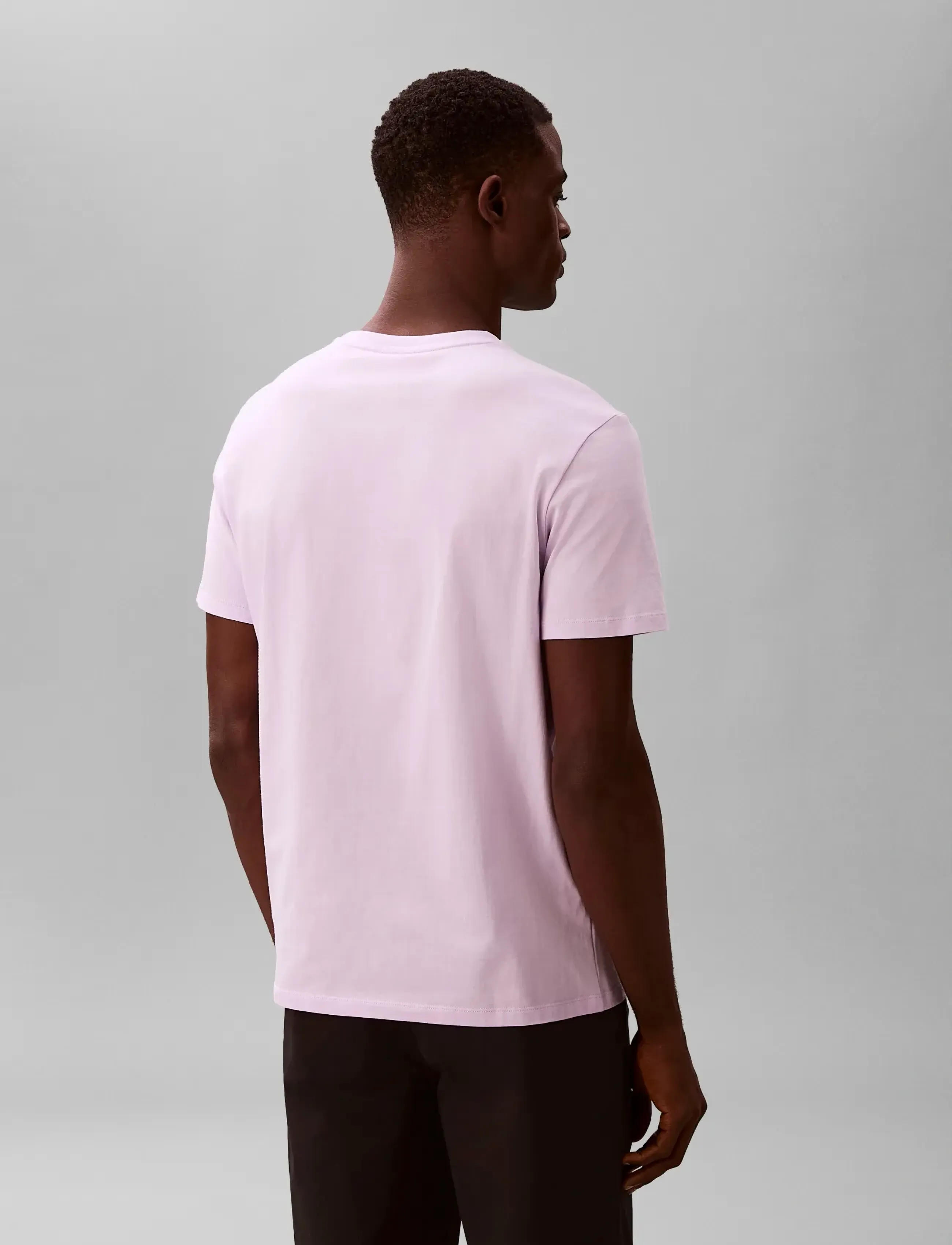 Calvin Klein - SS MICRO LOGO CREWNECK TEE - laveste priser - island lilac - 2