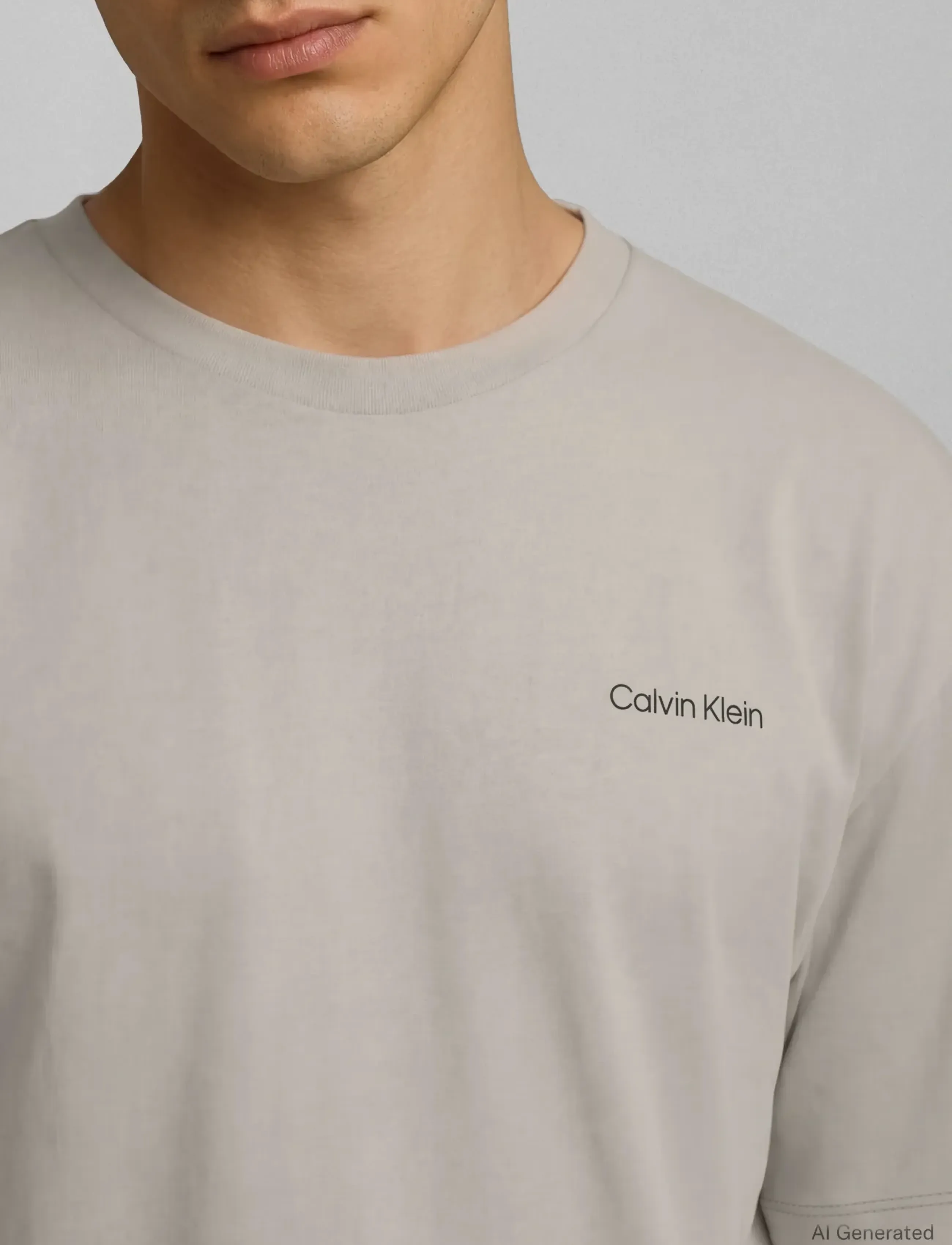 Calvin Klein - SS MICRO LOGO CREWNECK TEE - short-sleeved t-shirts - moonstruck - 3