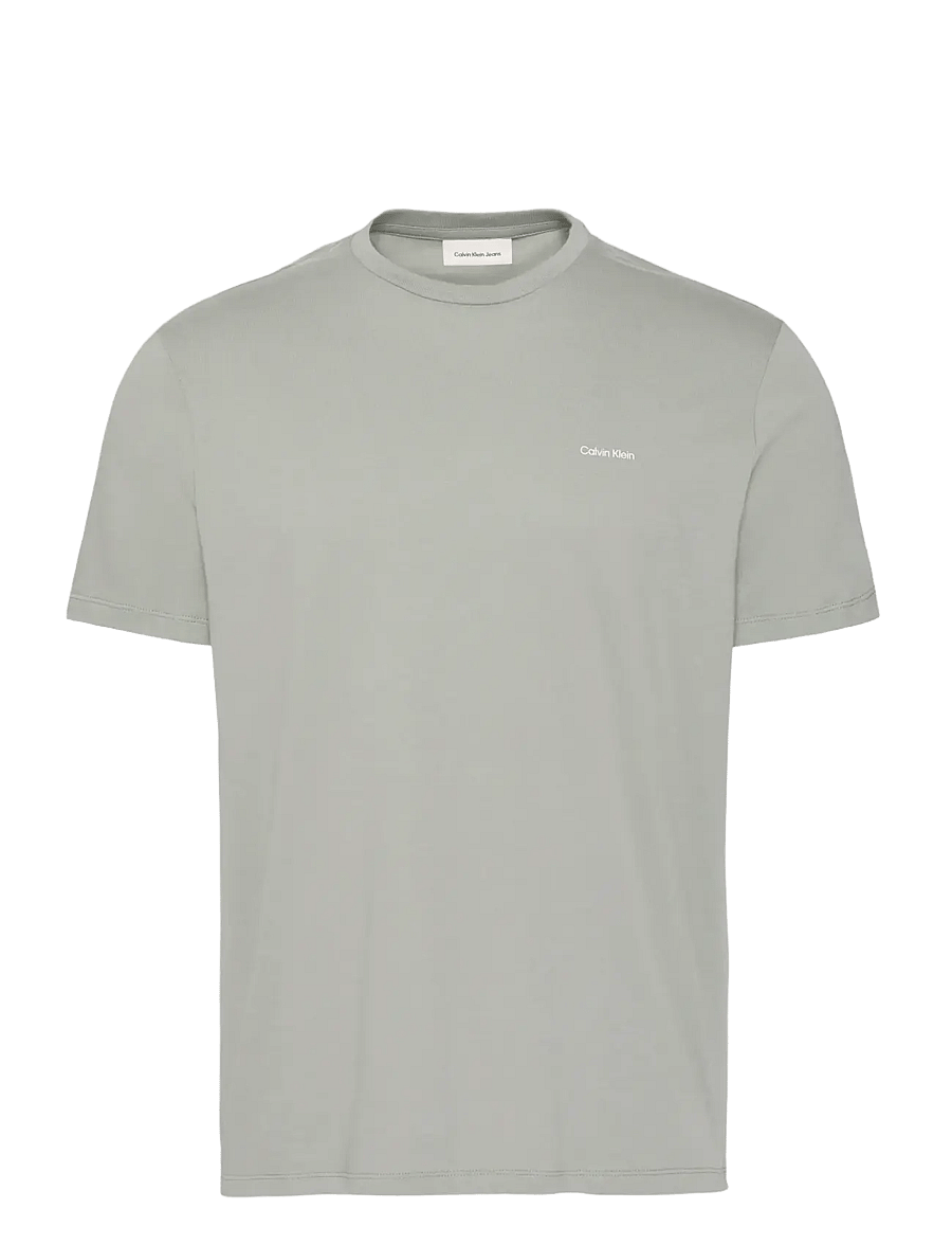 Calvin Klein - SS MICRO LOGO CREWNECK TEE - short-sleeved t-shirts - shadow - 1