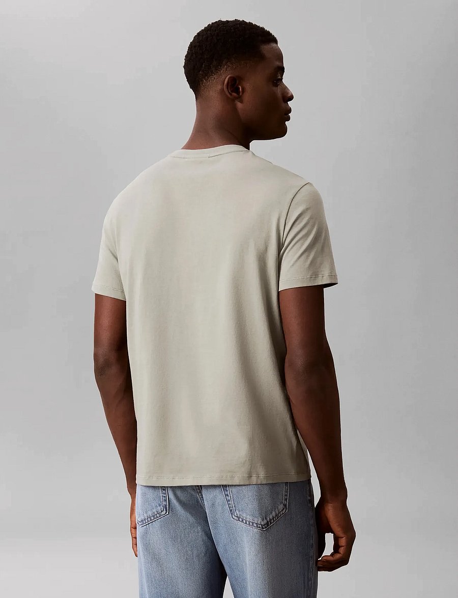 Calvin Klein - SS MICRO LOGO CREWNECK TEE - short-sleeved t-shirts - shadow - 3