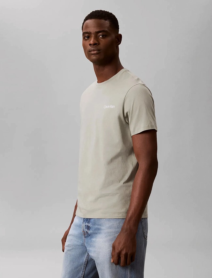 Calvin Klein - SS MICRO LOGO CREWNECK TEE - short-sleeved t-shirts - shadow - 5