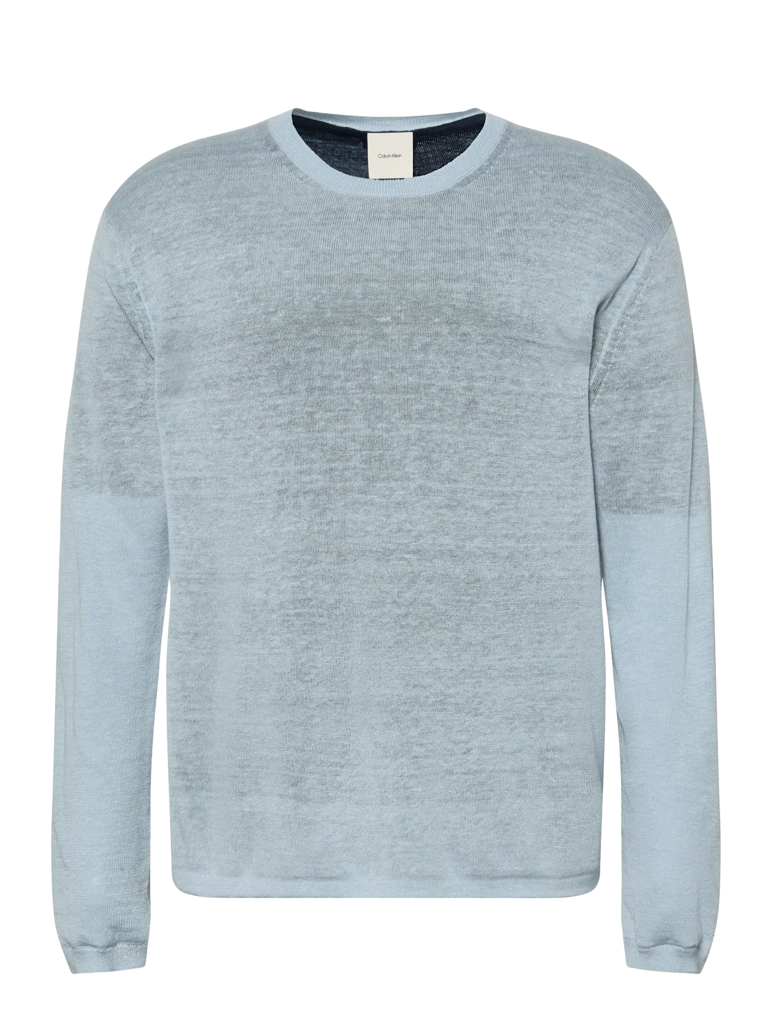 CALVIN KLEIN Ls Double Layer Archive Linen Sw Blau - L - Herren