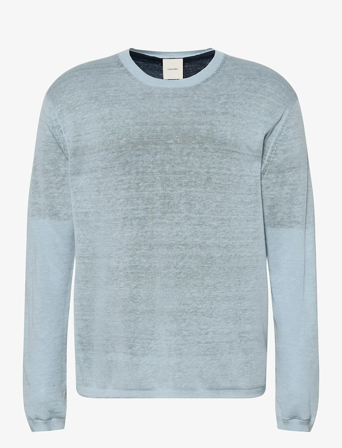 Calvin Klein - LS DOUBLE LAYER ARCHIVE LINEN SW - herbstliche kleidung - peace blue - 0