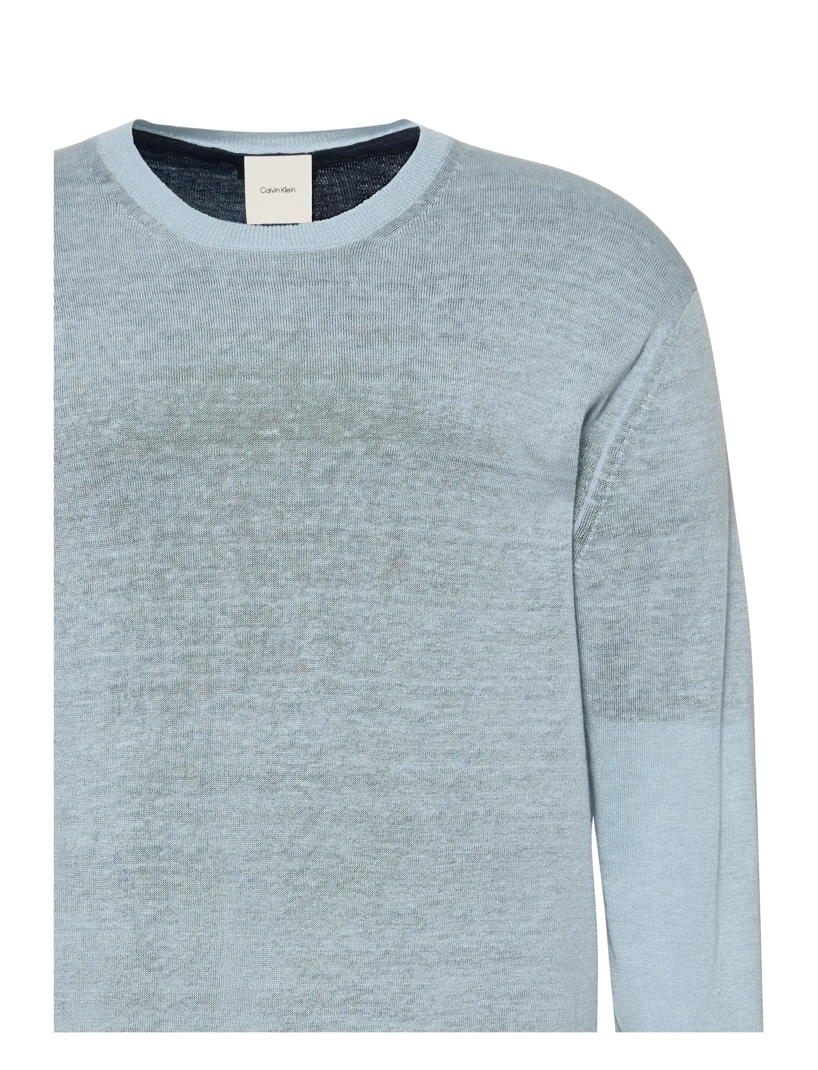 Calvin Klein - LS DOUBLE LAYER ARCHIVE LINEN SW - strik - peace blue - 3