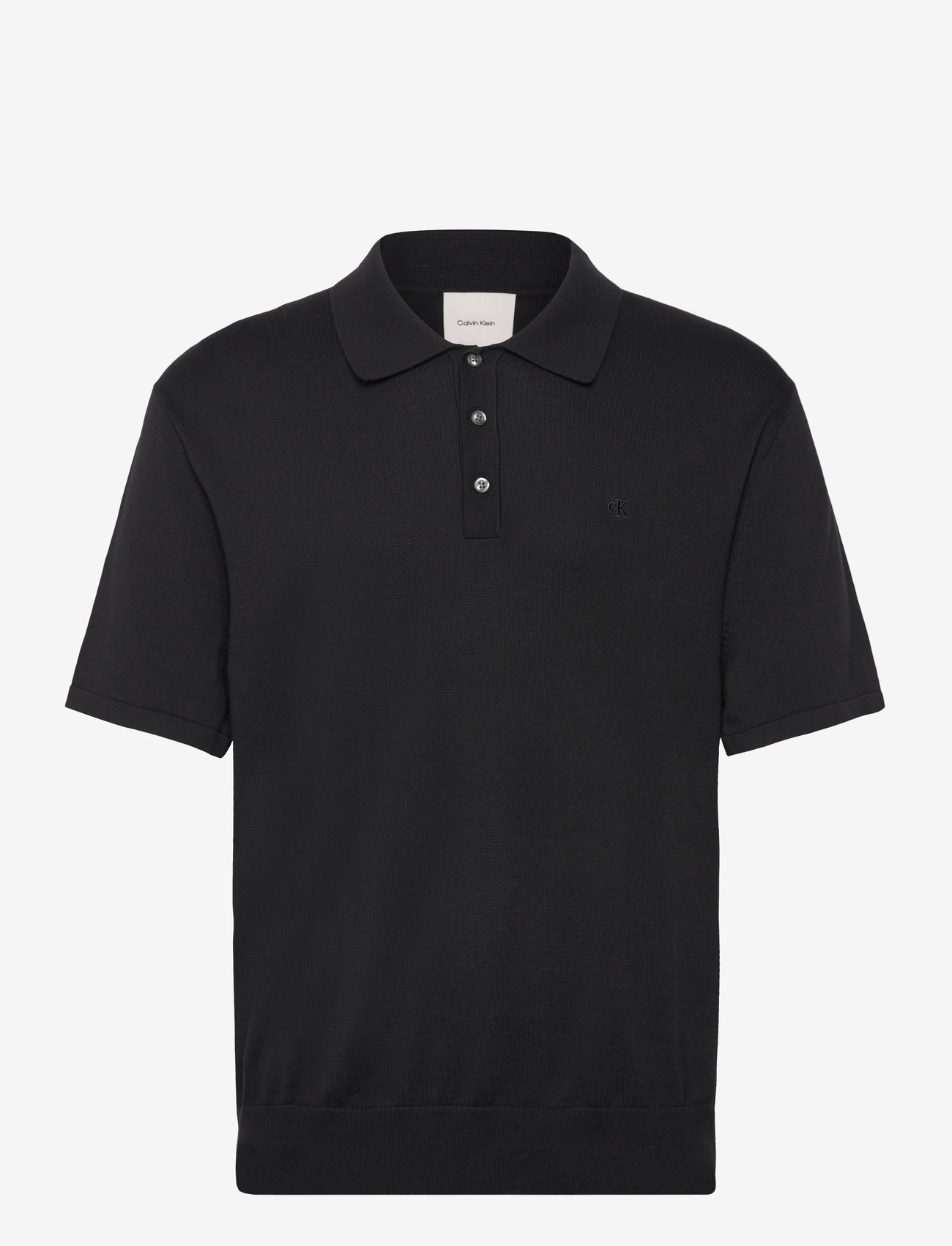 Calvin Klein - SS SUPIMA COTTON POLO 14GG - polo marškinėliai trumpomis rankovėmis - black - 1