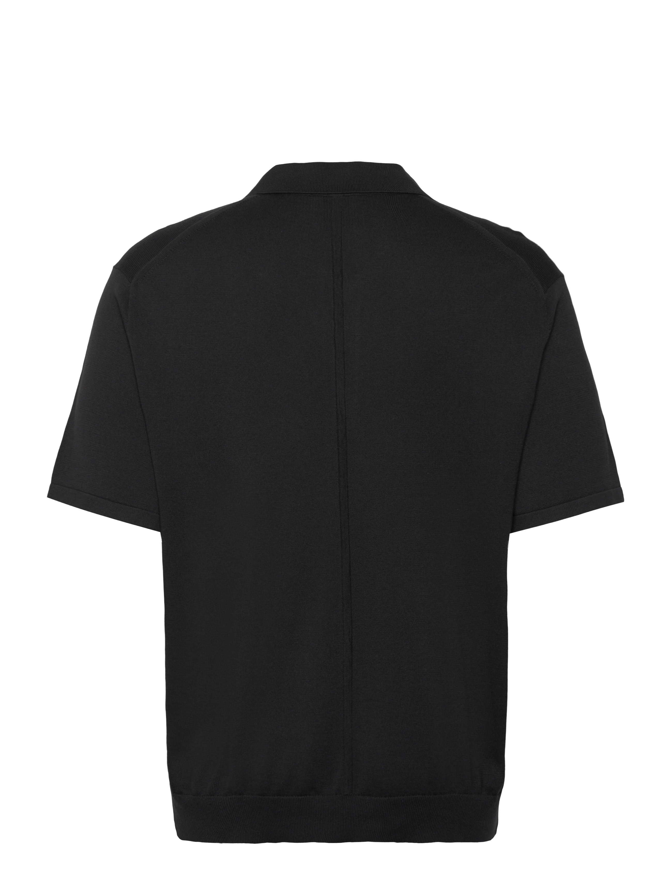 Calvin Klein - SS SUPIMA COTTON POLO 14GG - gestrickte polohemden - black - 2