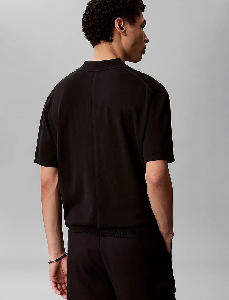 Calvin Klein - SS SUPIMA COTTON POLO 14GG - polo marškinėliai trumpomis rankovėmis - black - 3