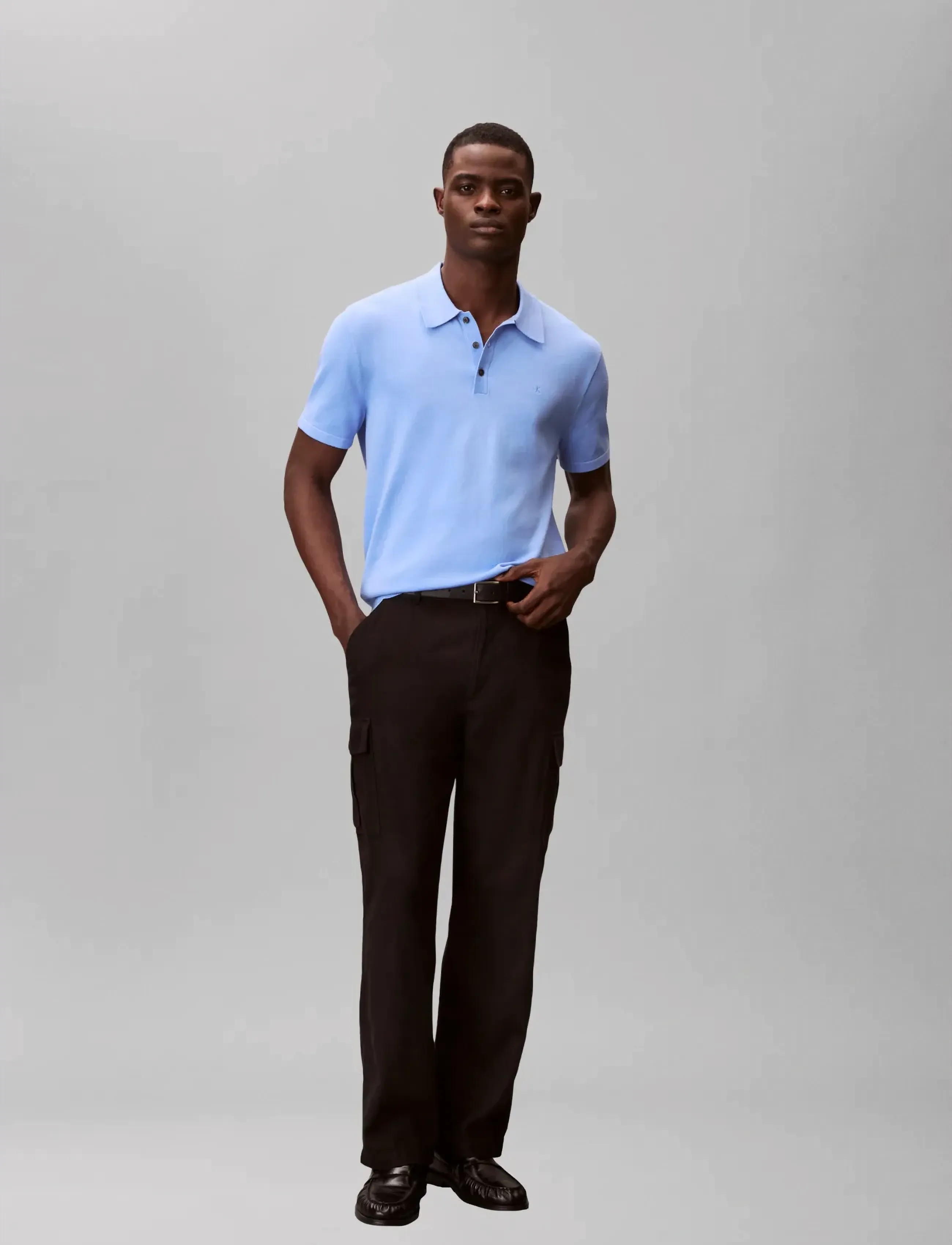 Calvin Klein SS SUPIMA COTTON POLO 14GG - Riided - BLUE DESCENT / blue