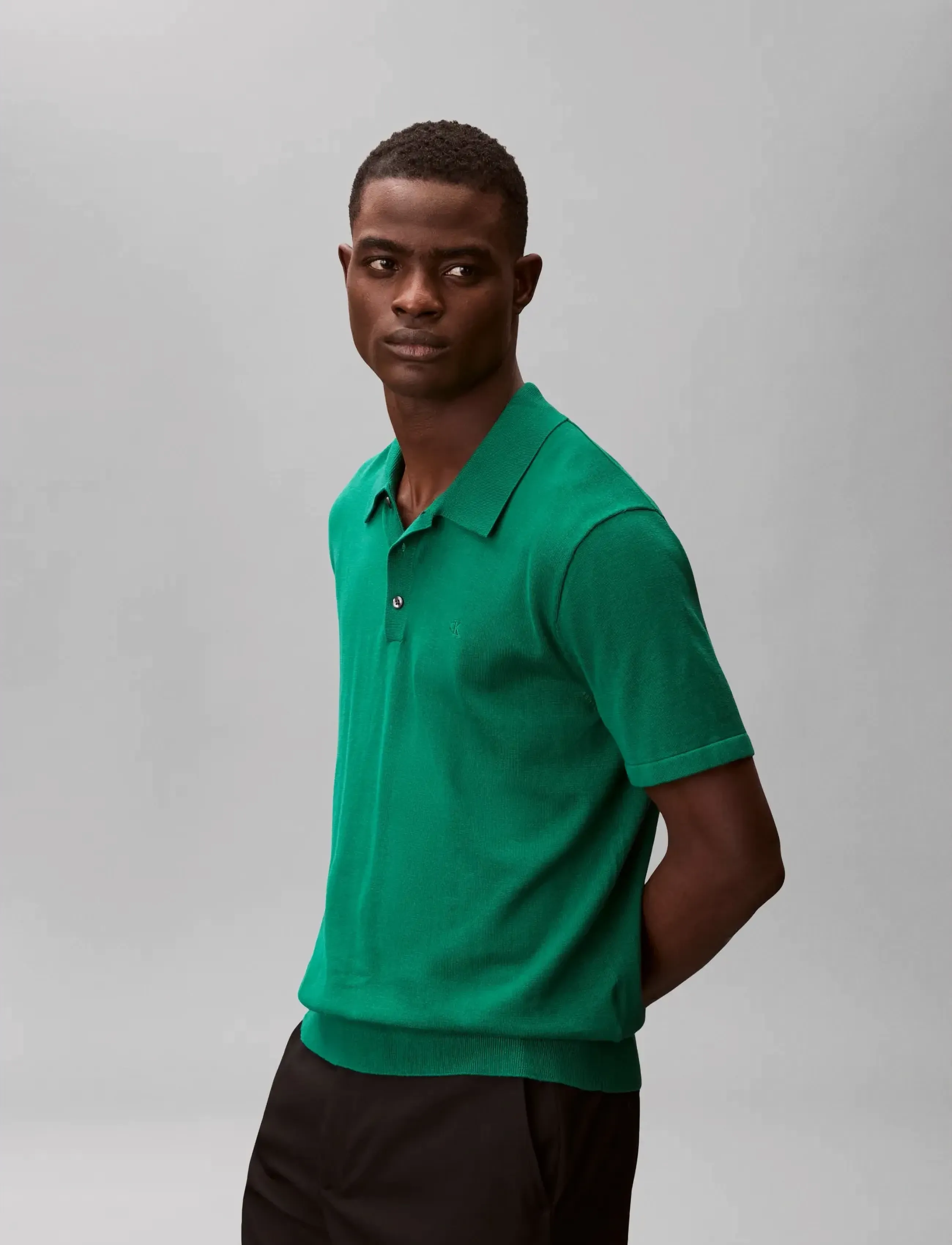 Calvin Klein - SS SUPIMA COTTON POLO 14GG - polostrik - enchanted forest - 4