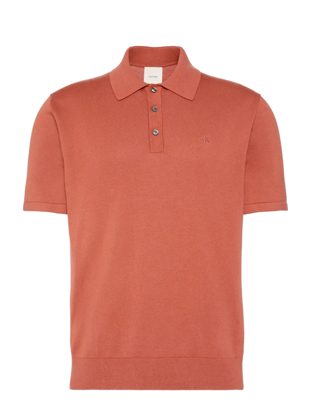 Calvin Klein SS SUPIMA COTTON POLO 14GG - Poloer - FADED FLOWER / orange