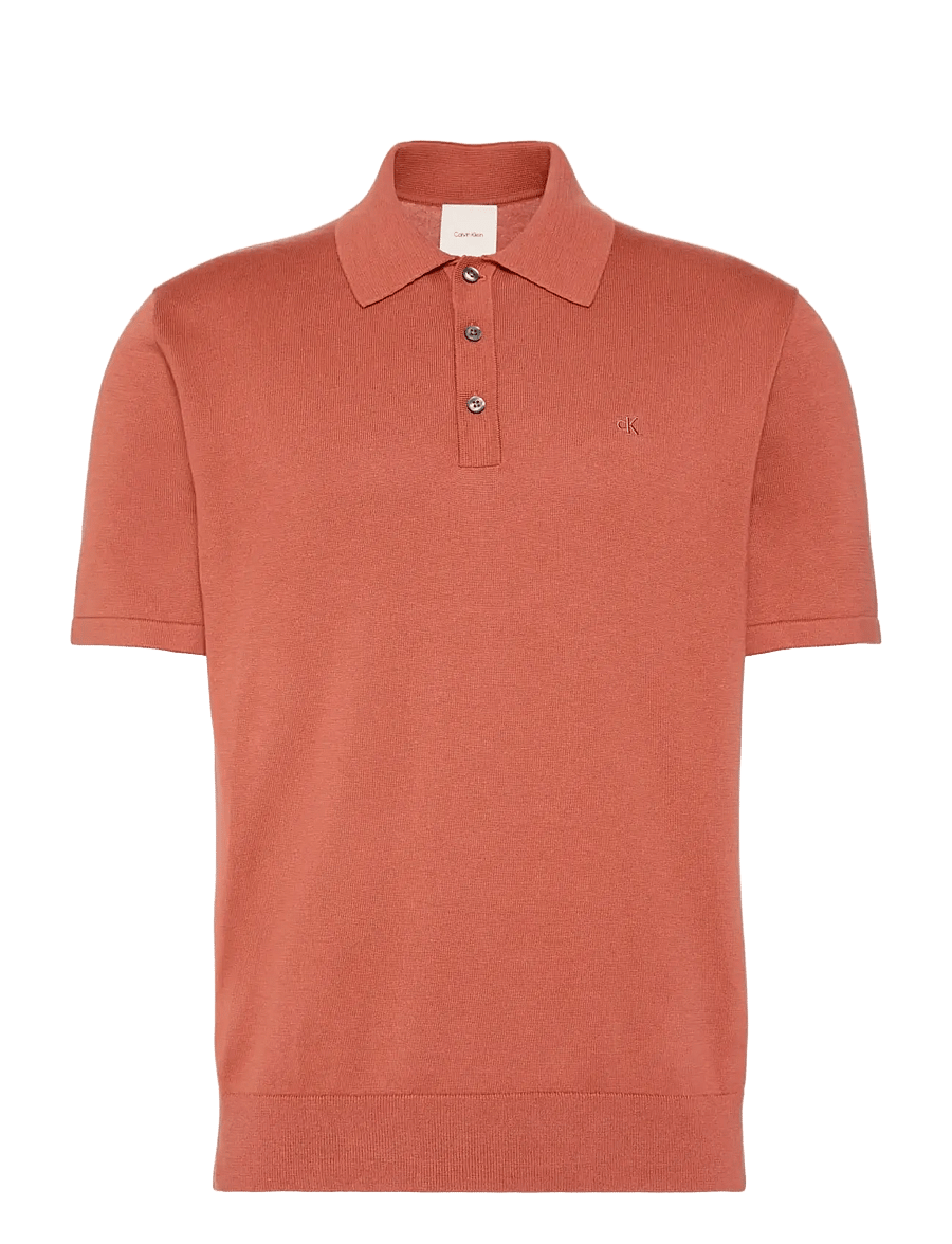 Calvin Klein - SS SUPIMA COTTON POLO 14GG - polostrik - faded flower - 1
