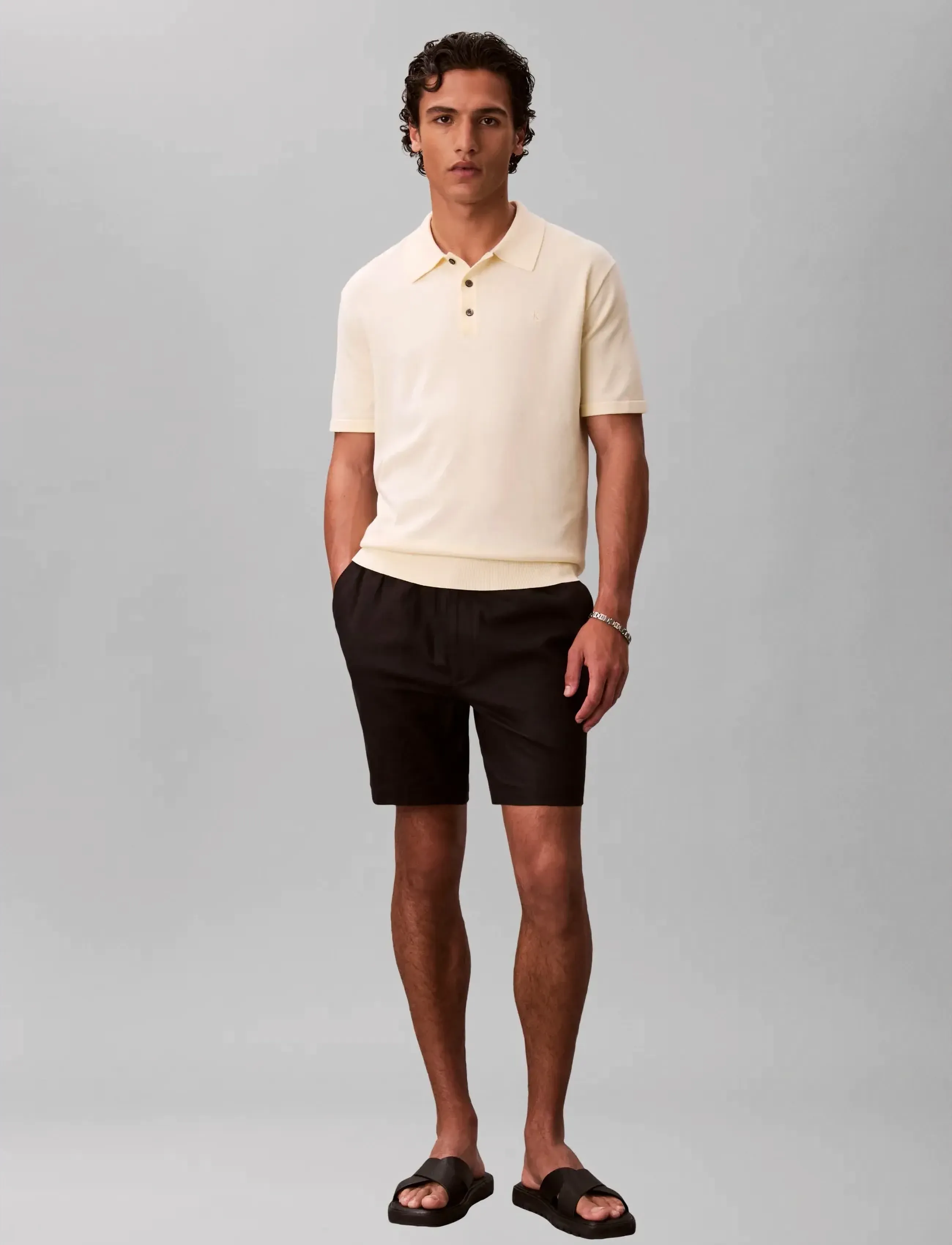 Calvin Klein SS SUPIMA COTTON POLO 14GG - Polo krekli - PEAR SORBET / yellow