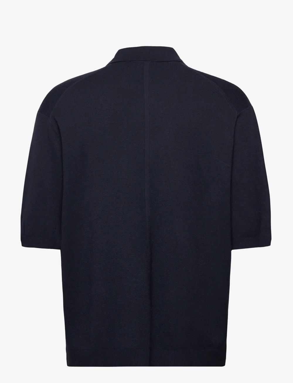 Calvin Klein - SS SNOWY TECH KNIT BOXY POLO SWE - kurzärmelig - night sky - 2