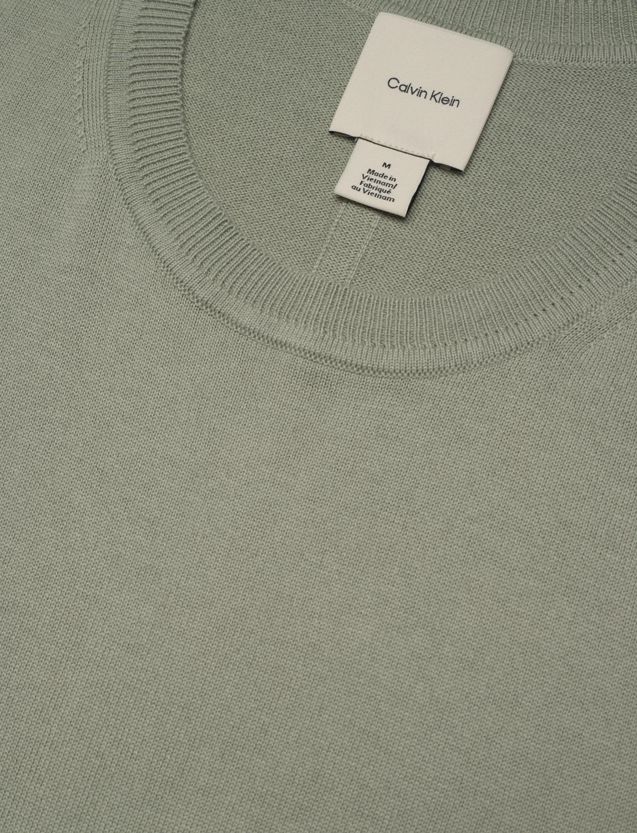 Calvin Klein - SS SUPIMA COTTON CREW 14GG - korte mouwen - shadow - 2