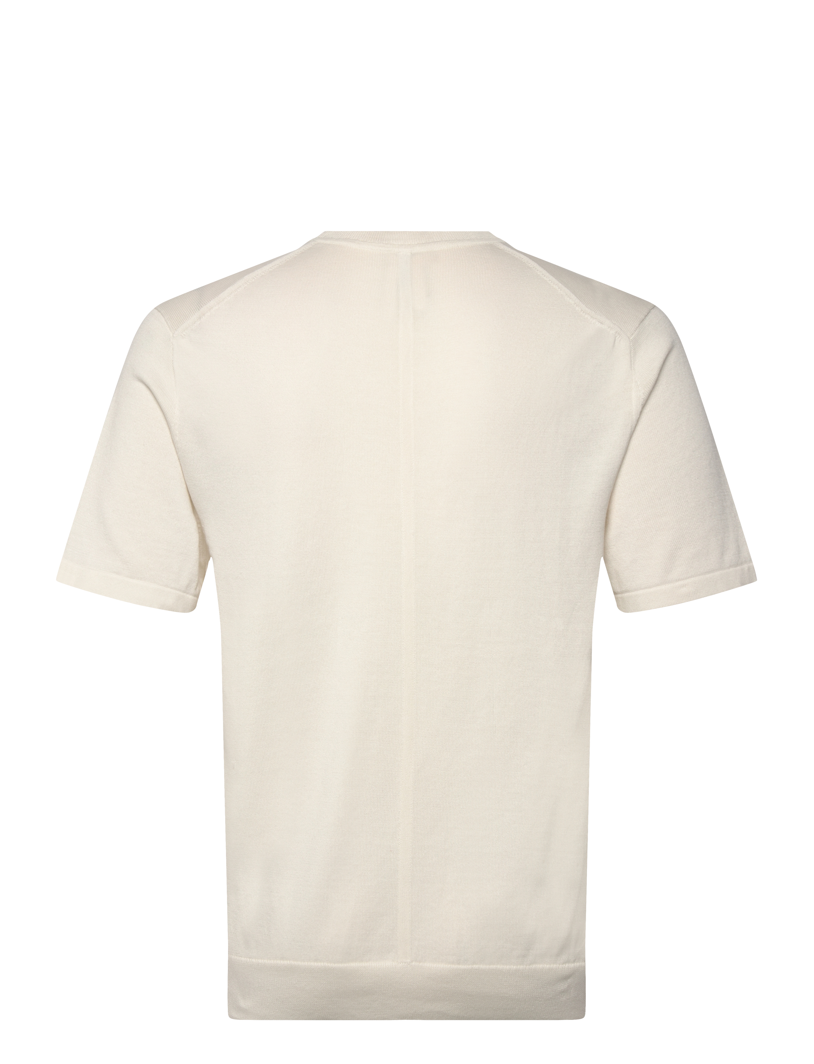 Calvin Klein - SS SUPIMA COTTON CREW 14GG - kortärmade t-shirts - tofu - 2