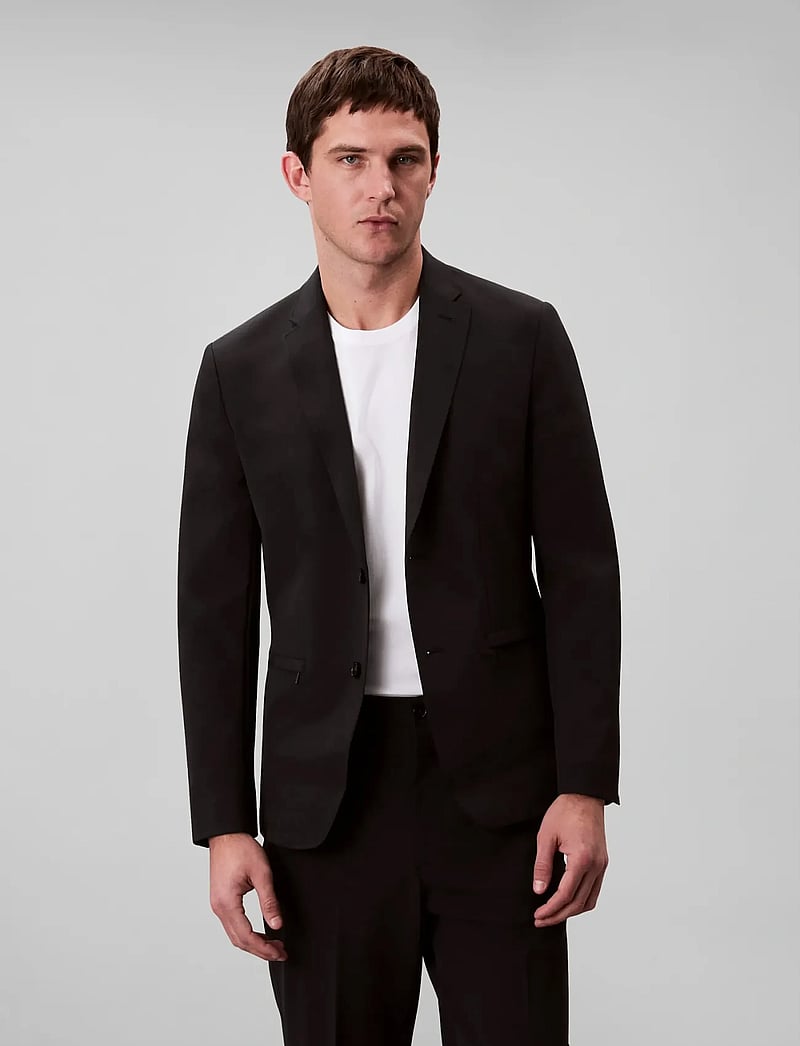 Calvin Klein - LS TECH CLASSIC BLAZER - enkelknäppta kavajer - black - 4