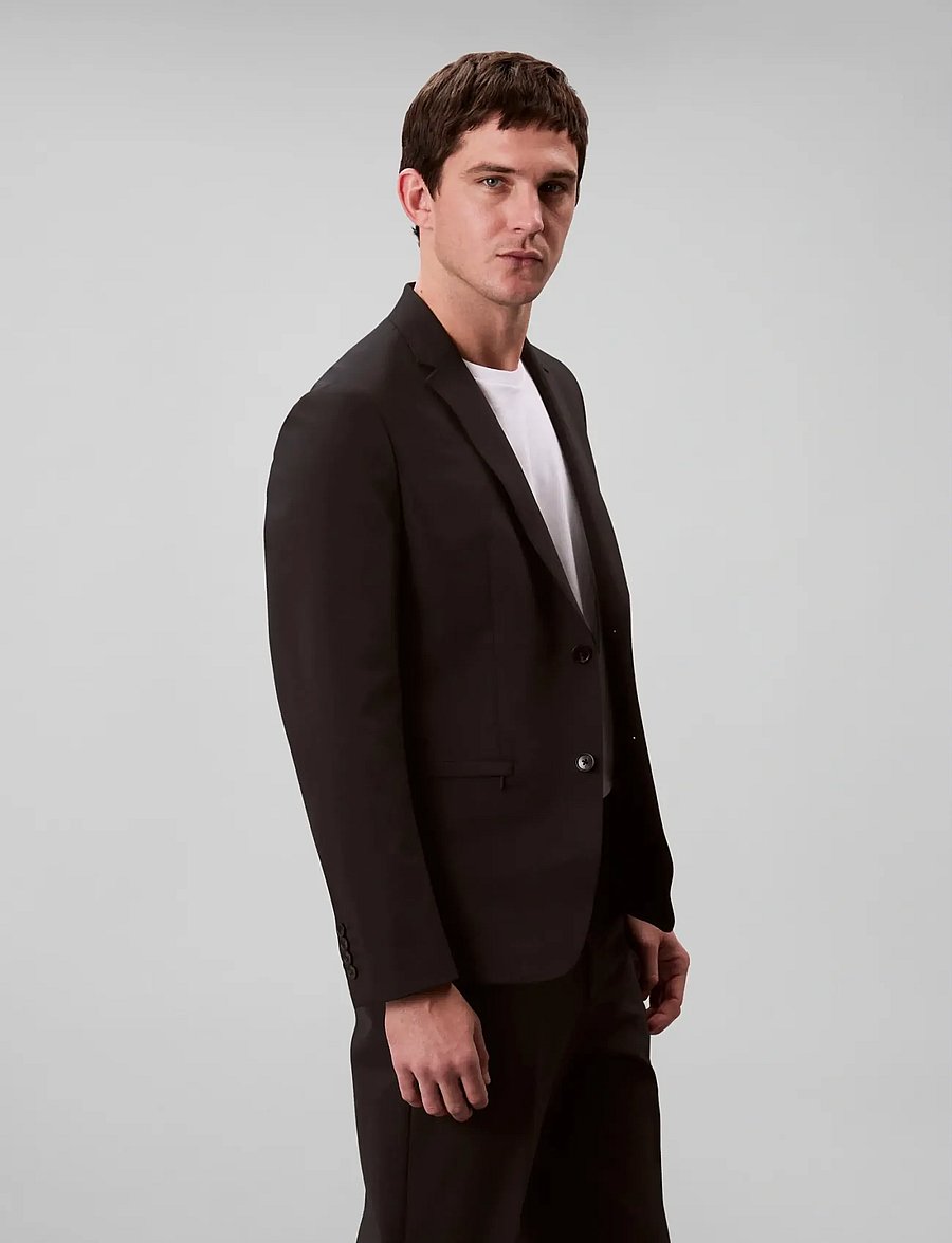 Calvin Klein - LS TECH CLASSIC BLAZER - einhnepptir blazerar - black - 5